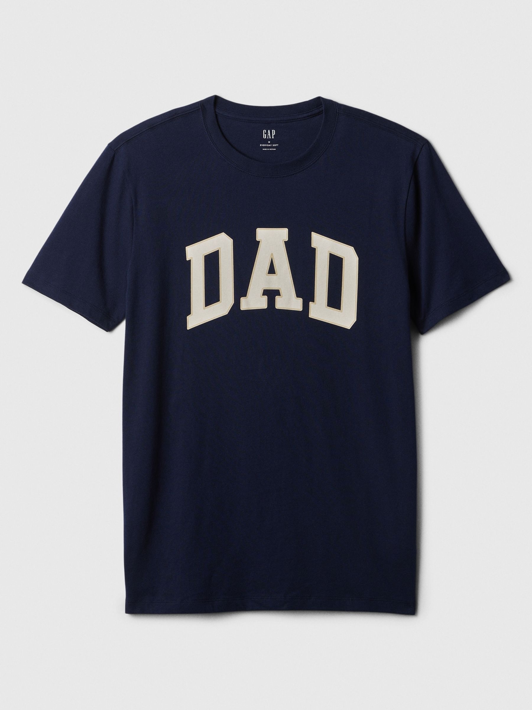Navy Blue Everyday Soft Dad Graphic Short Sleeve Crew Neck T-Shirt - Image 2 of 3