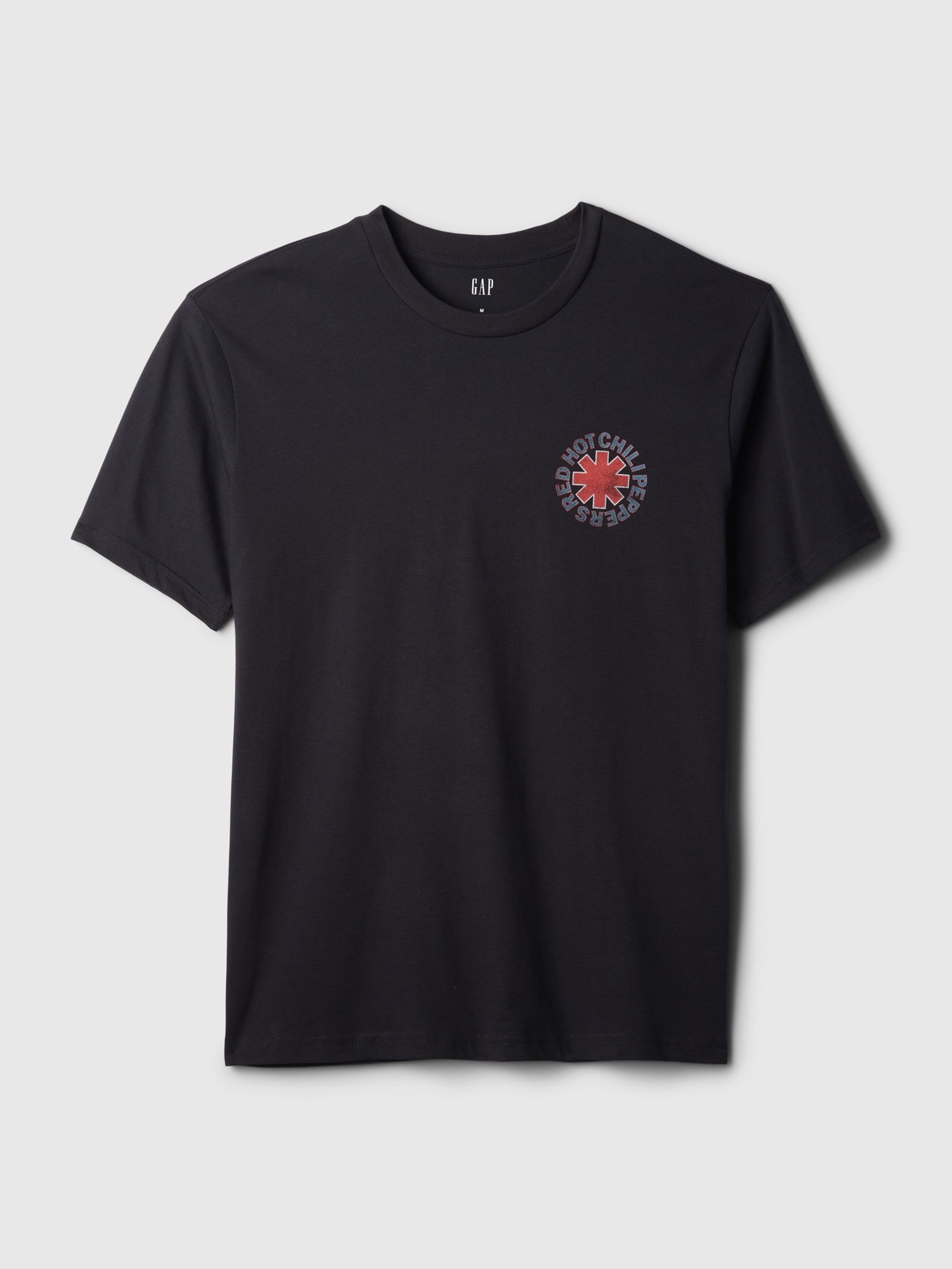 Black Red Hot Chili Peppers Cotton Graphic Short Sleeve T-Shirt - Image 4 of 4