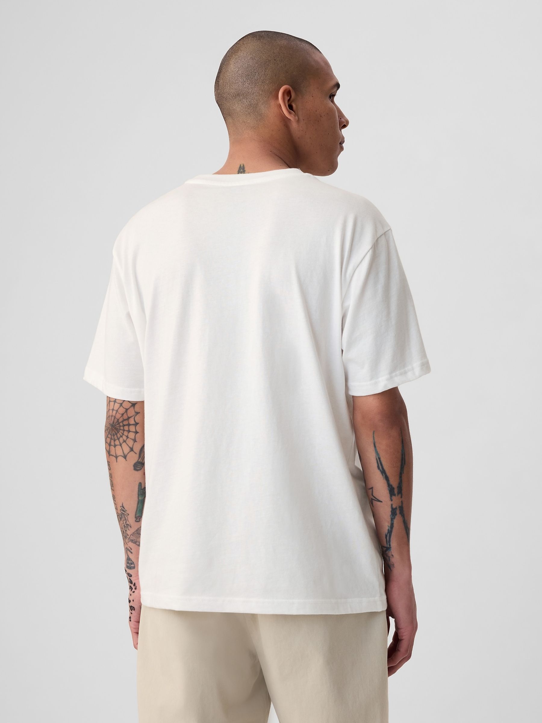 White Jimi Hendrix Cotton Graphic Short Sleeve T-Shirt - Image 2 of 4
