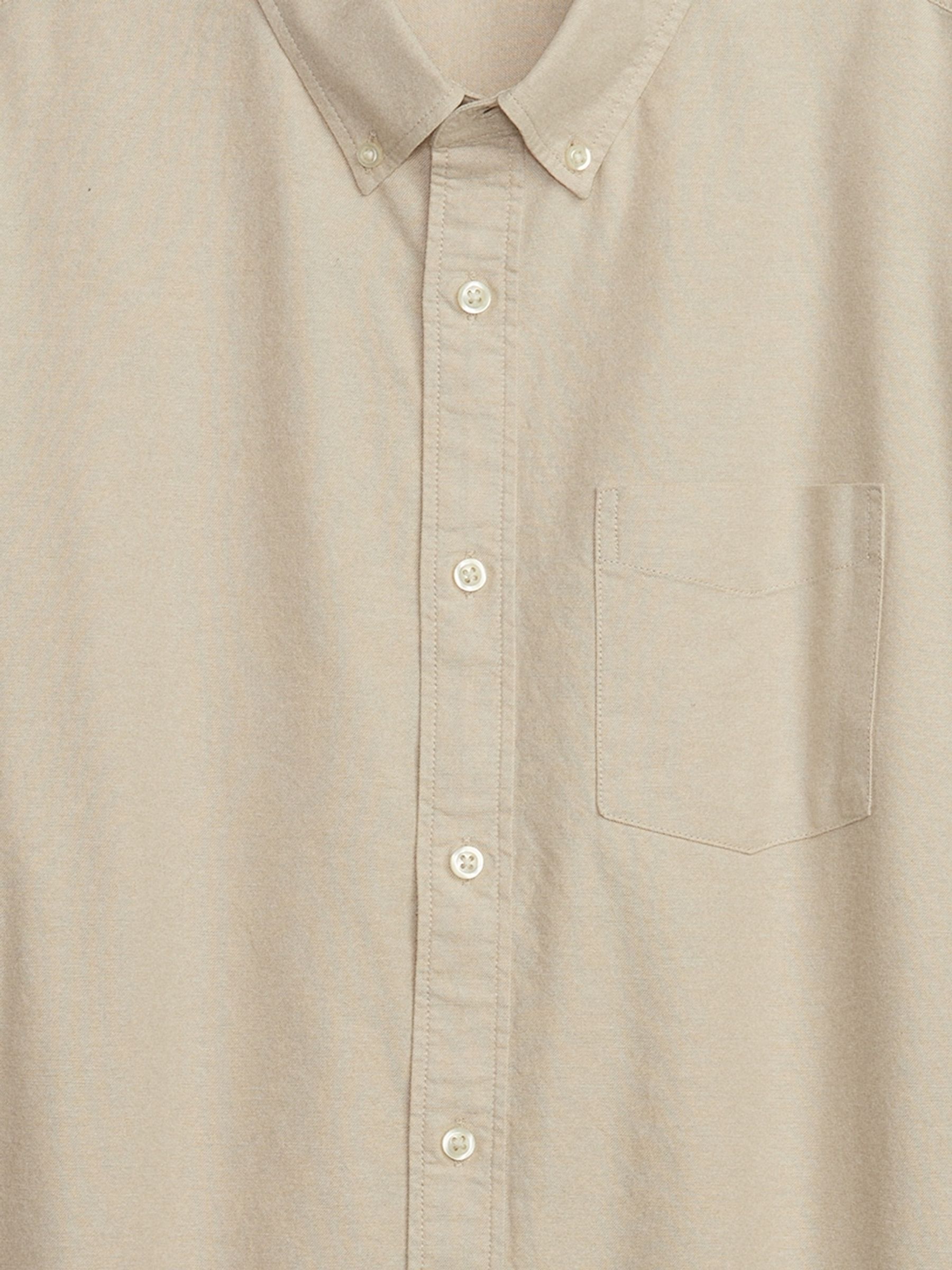 Beige Regular Fit Oxford Shirt - Image 3 of 4