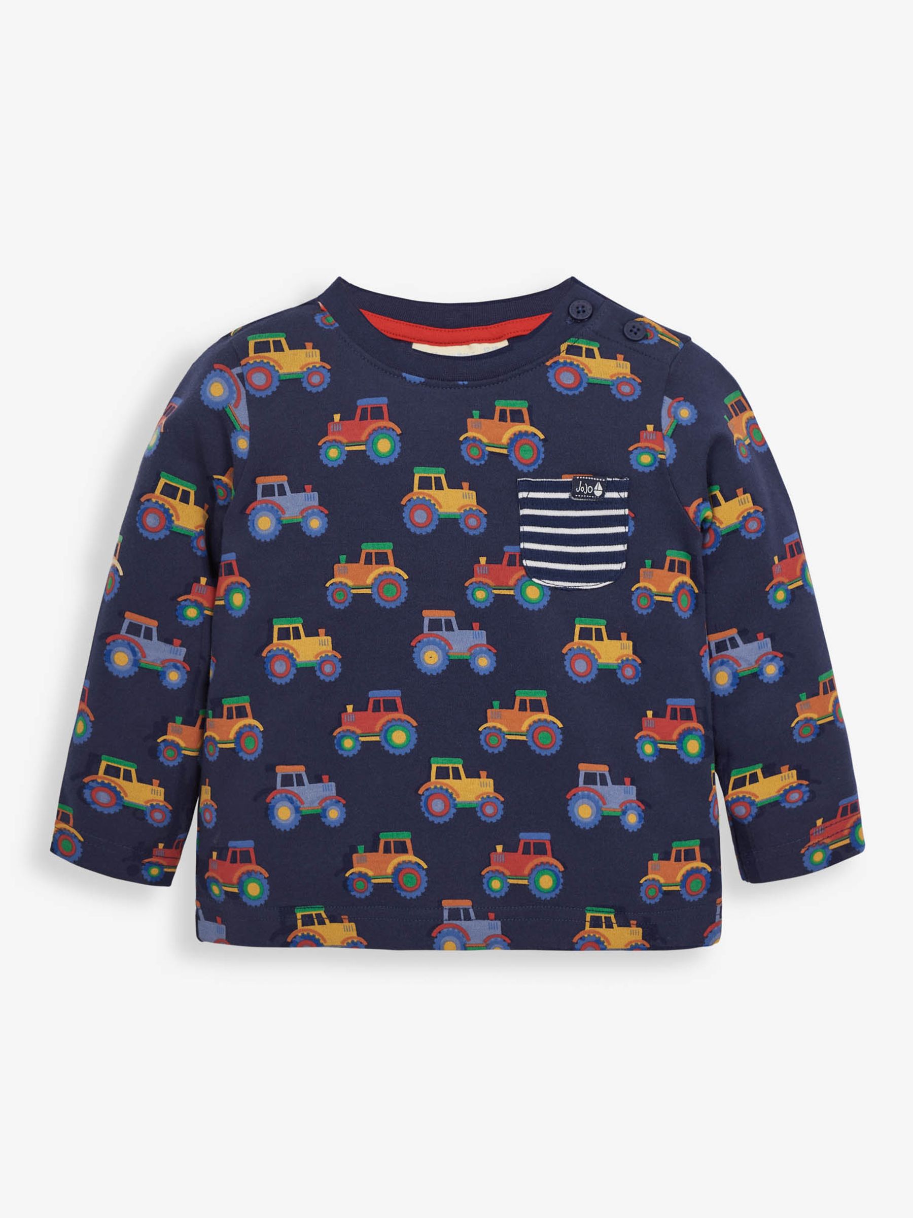 Navy Boys' Tractor Print Top - Image 1 of 2