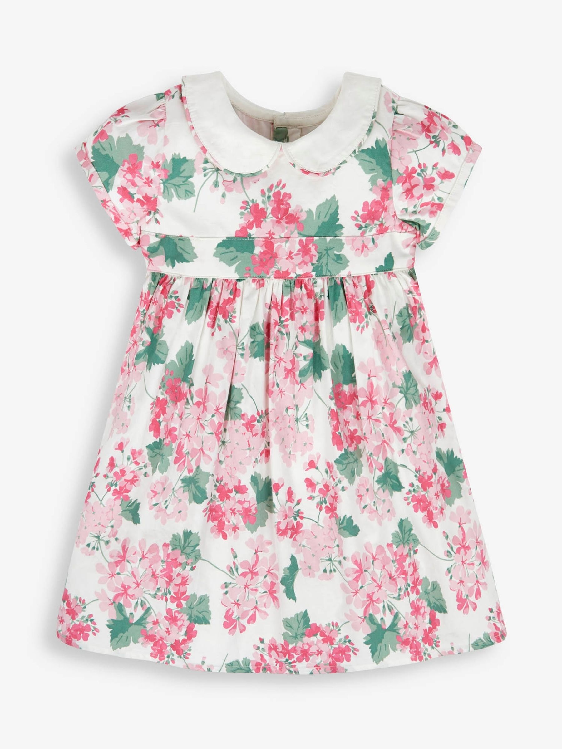 Pink Floral Collar Party Dress - Image 6 of 9