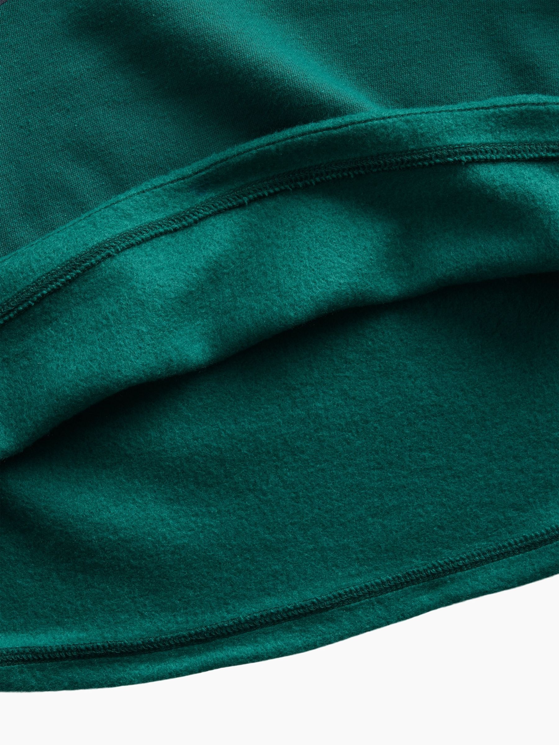 Green & Mulit Stripe Vintage Soft Rolled Neck Off-Shoulder Logo Sweatshirt - Image 4 of 5