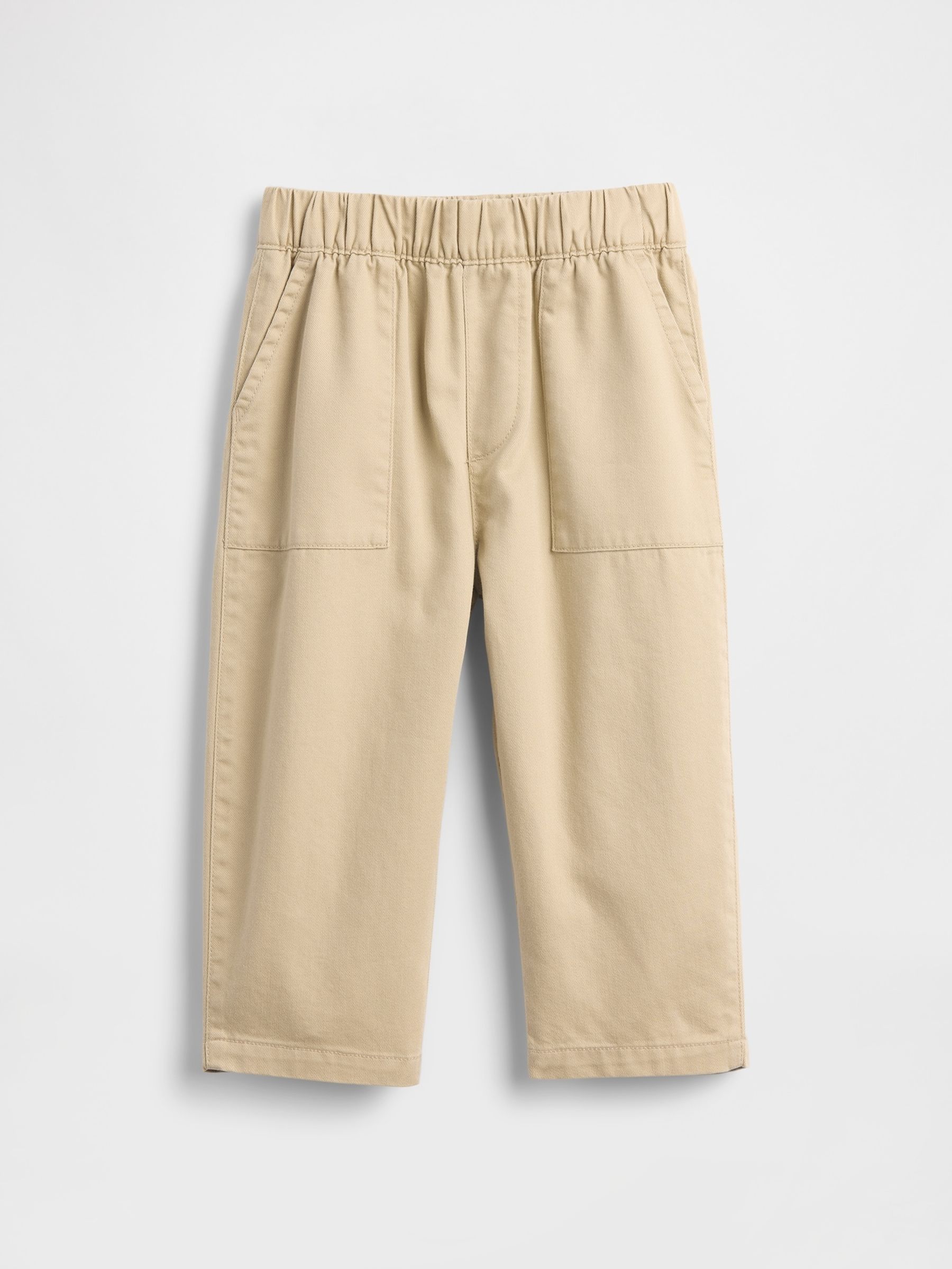 Beige Ultra Soft Pull On Barrel Trousers - Image 1 of 2