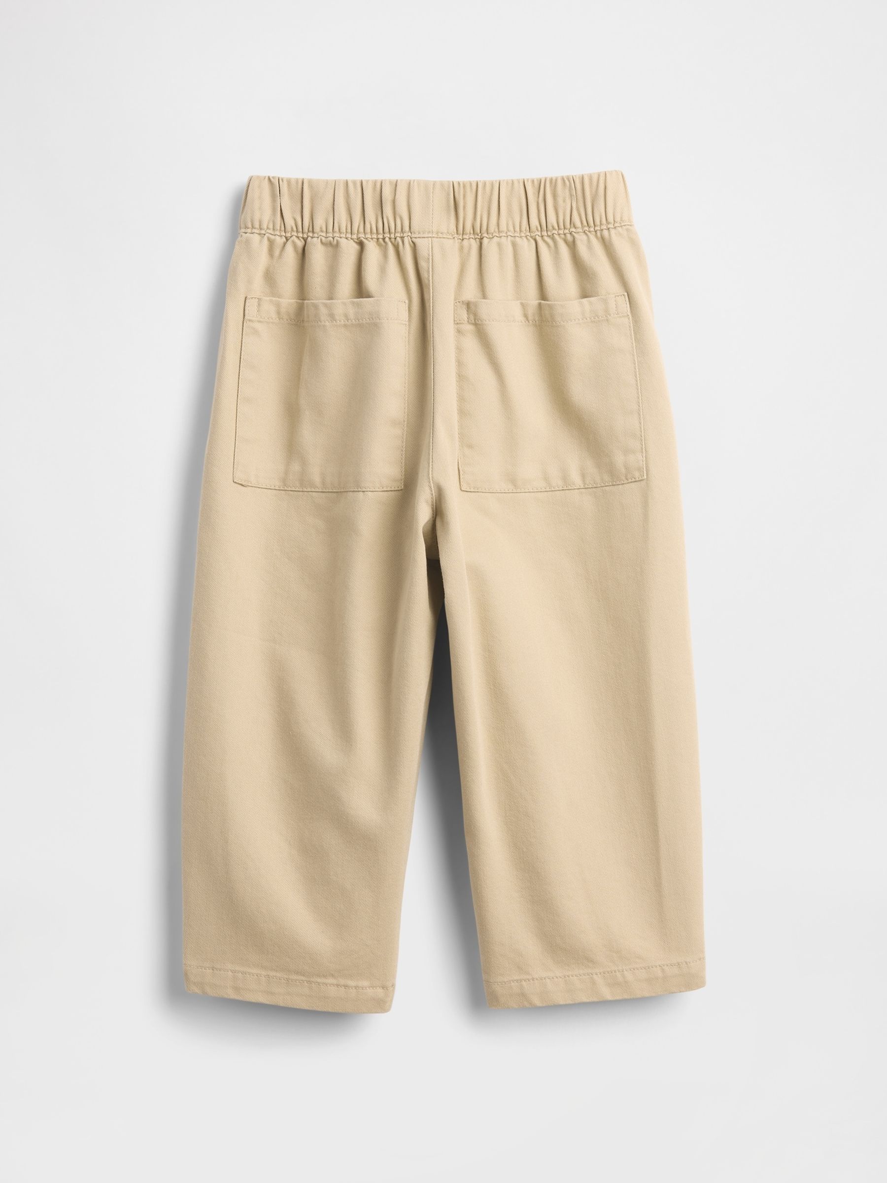 Beige Ultra Soft Pull On Barrel Trousers - Image 2 of 2