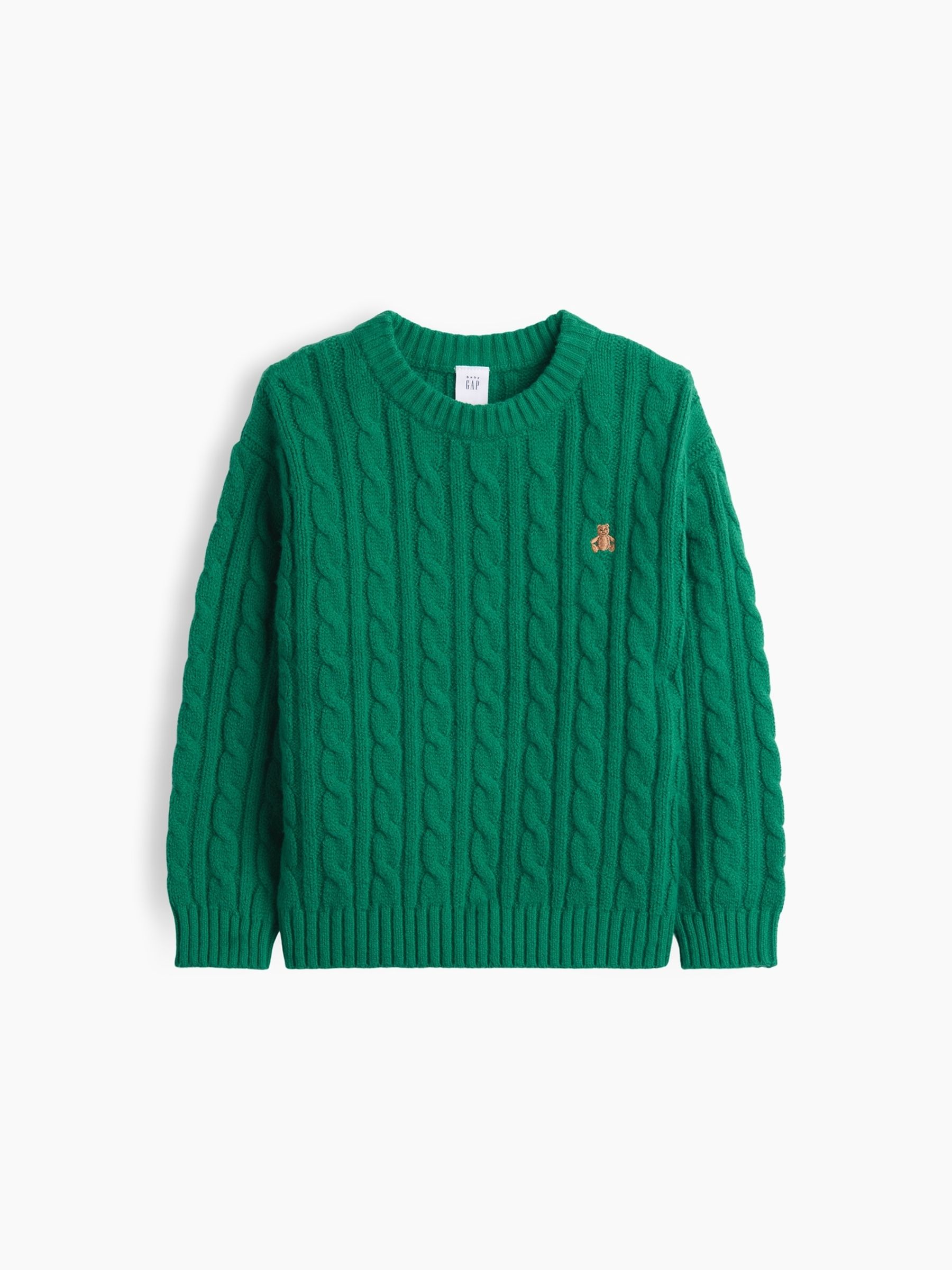 Vivid Green CashSoft Cable-Knit Jumper - Image 2 of 4