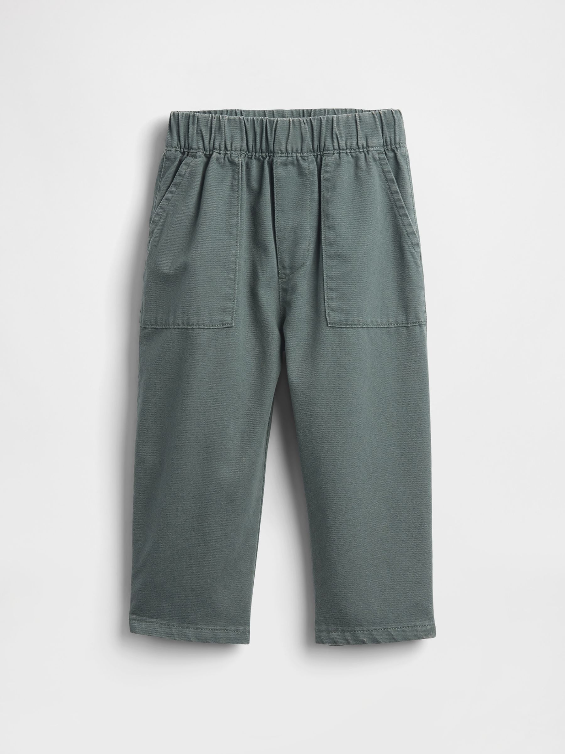 Khaki Green Ultra Soft Pull On Barrel Trousers - Image 1 of 2 Khaki Green Ultra Soft Pull On Barrel Trousers - Image 1 of 2