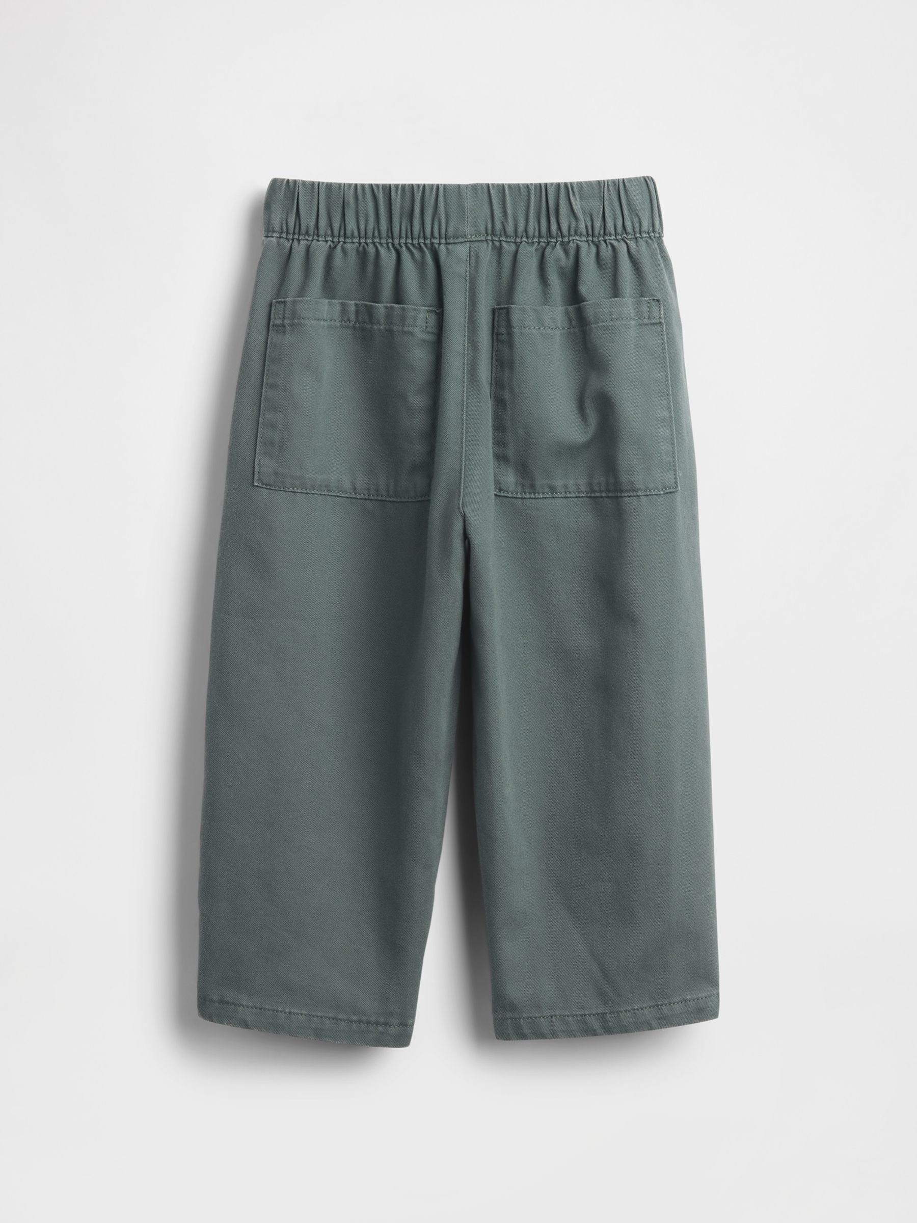 Khaki Green Ultra Soft Pull On Barrel Trousers - Image 2 of 2