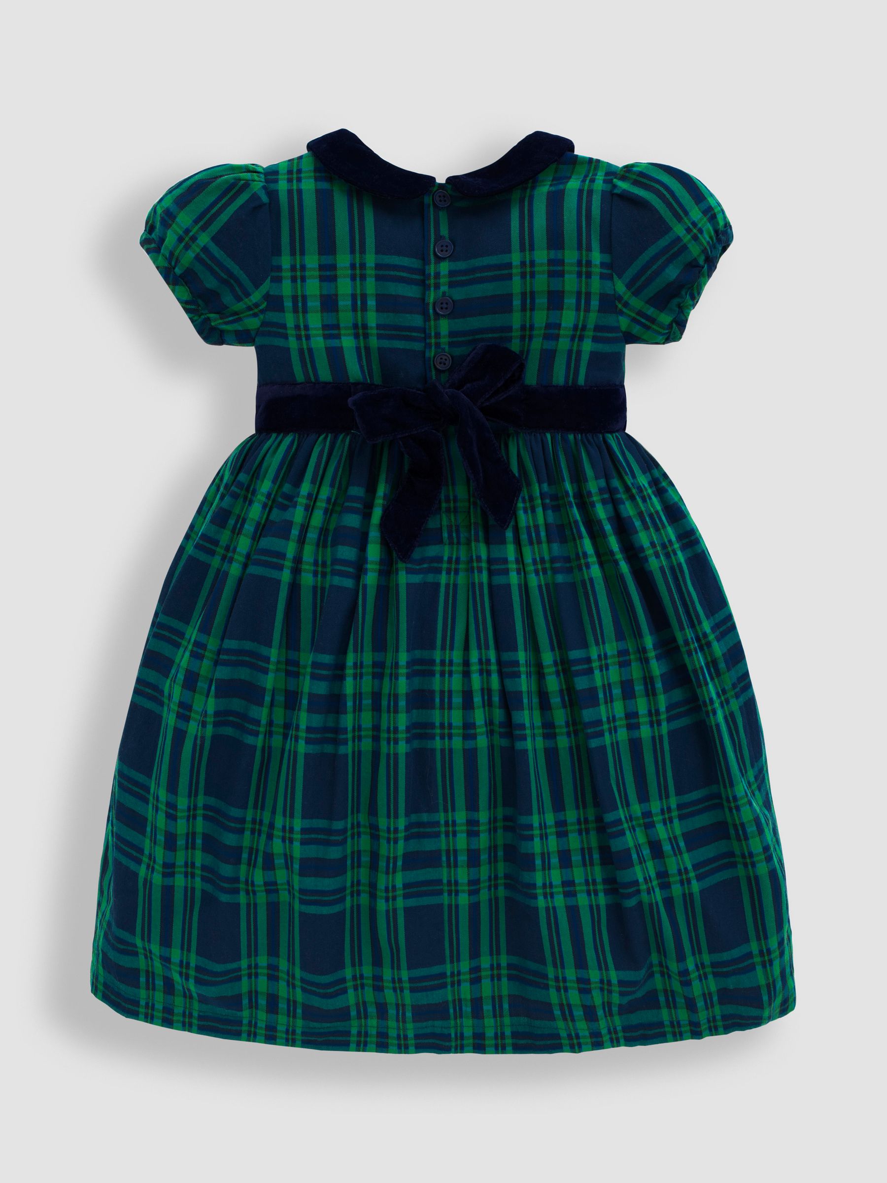 Green Tartan Party Dress - Image 2 of 4