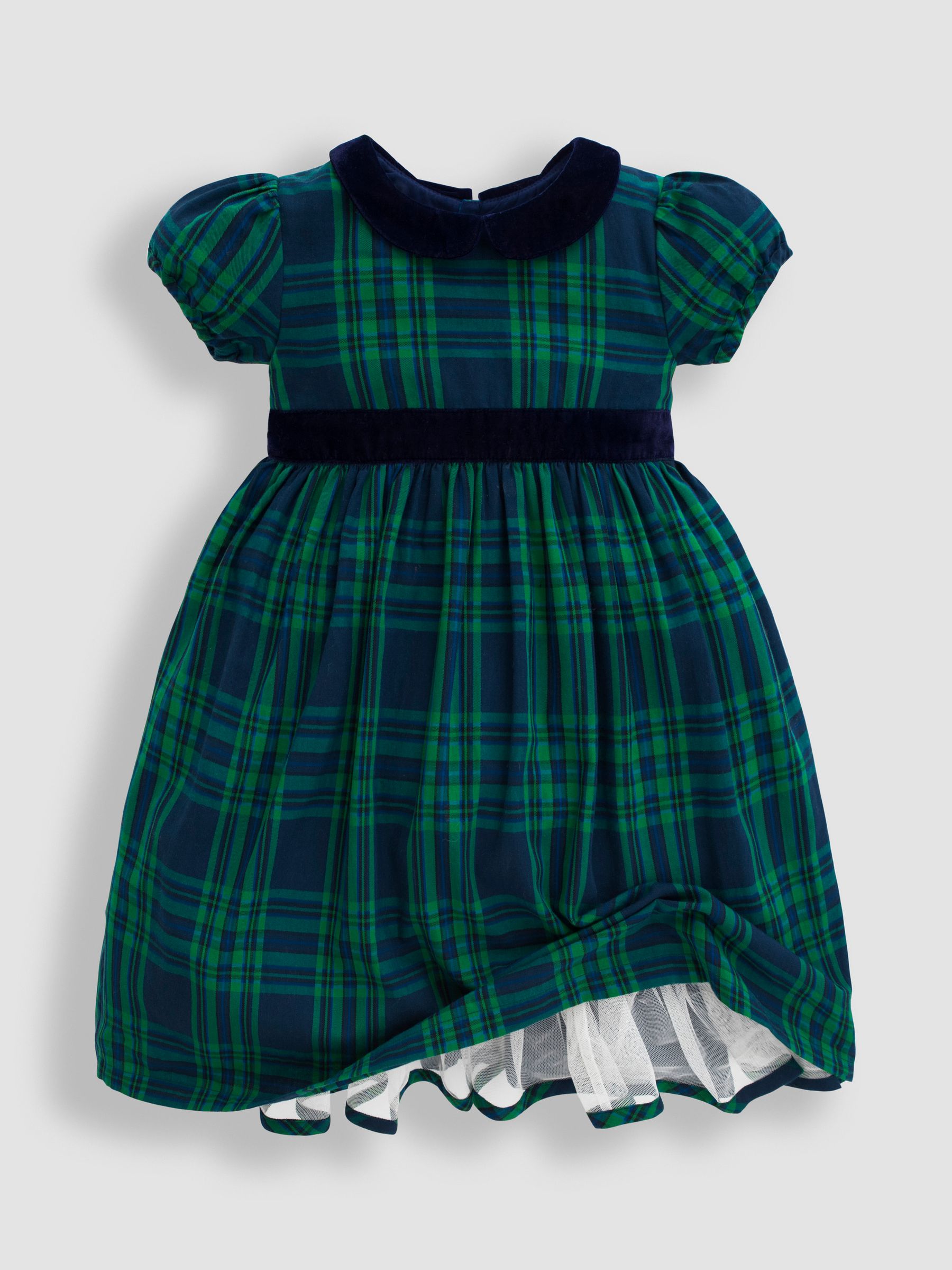 Green Tartan Party Dress - Image 3 of 4