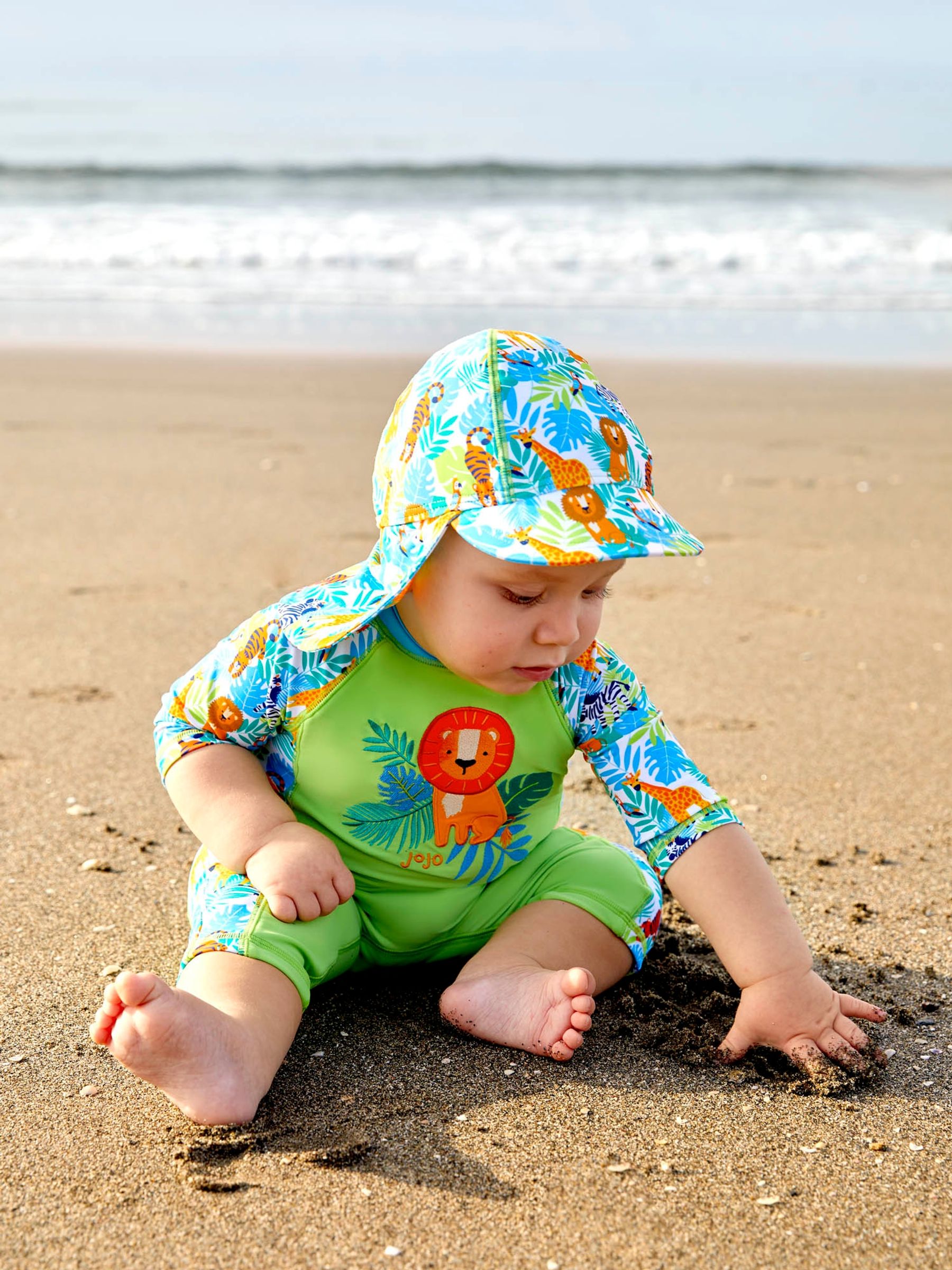 Green Jungle UPF 50 1-Piece Sun Protection Suit - Image 2 of 6