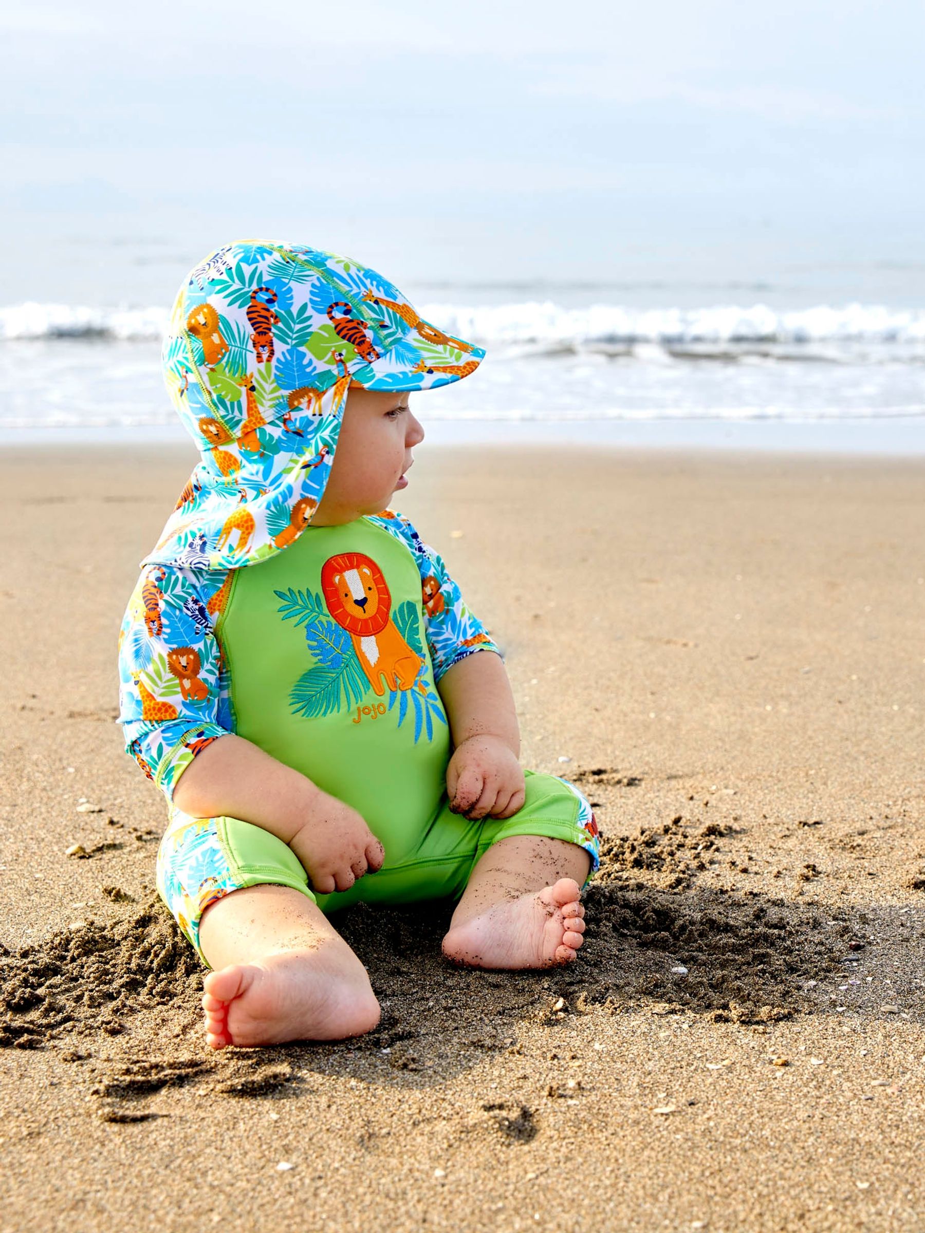 Green Jungle UPF 50 1-Piece Sun Protection Suit - Image 3 of 6
