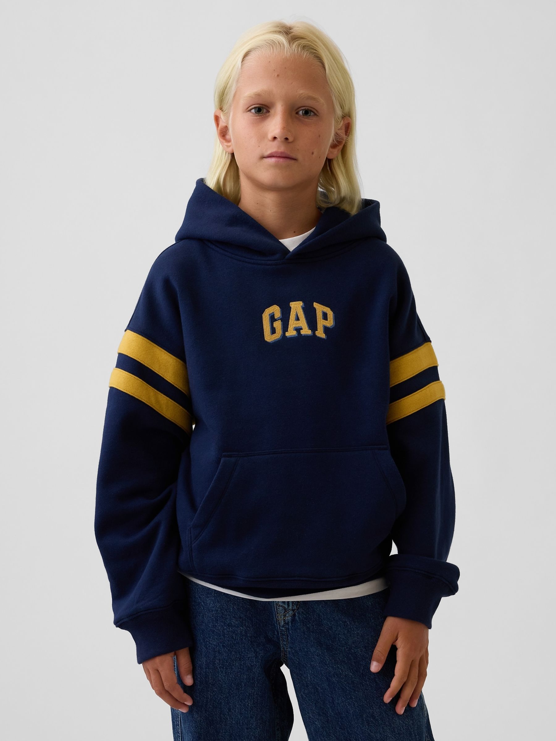 Navy Vintage Soft Relaxed Logo Hoodie - Image 1 of 3