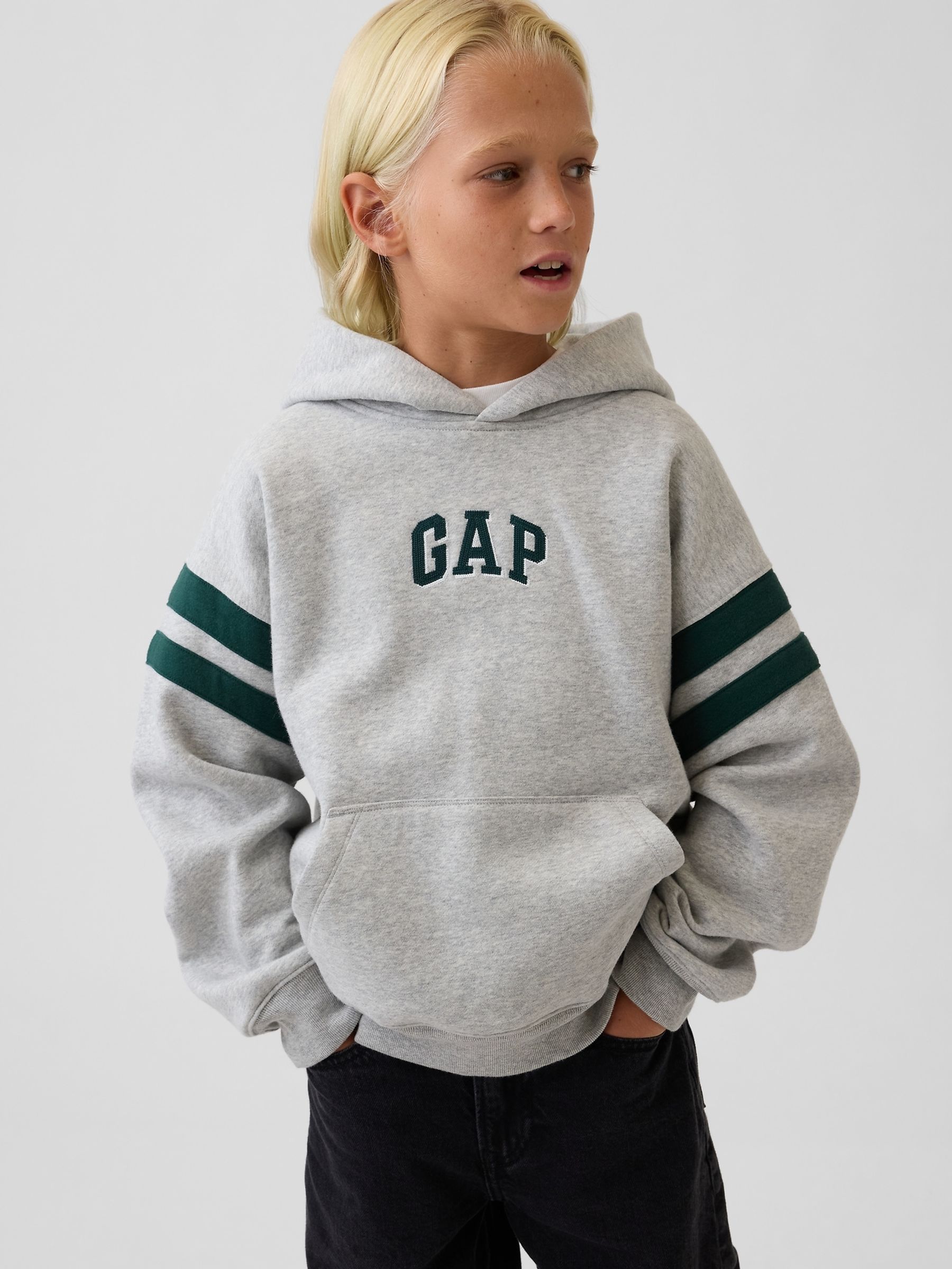 Grey Vintage Soft Relaxed Logo Hoodie - Image 4 of 4