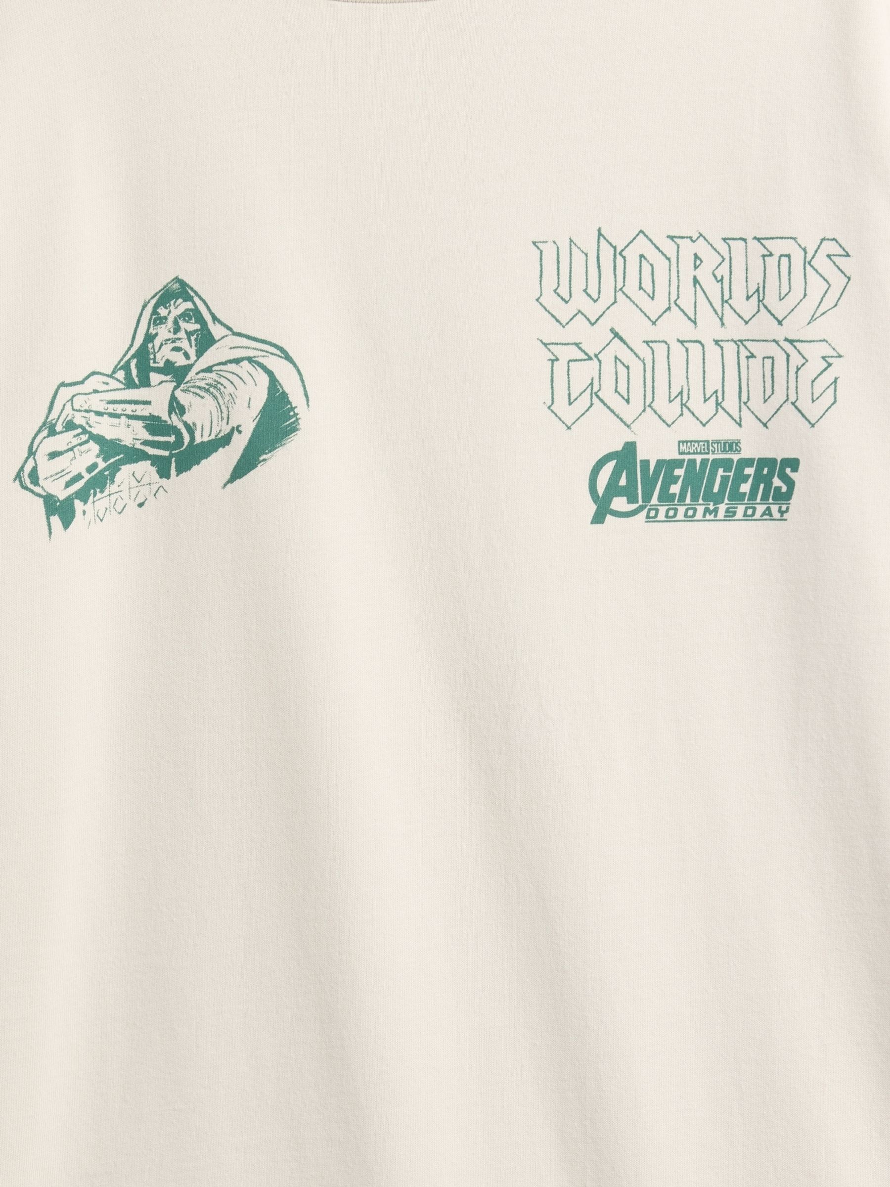 Cream Doomsday Marvel Relaxed Graphic Long Sleeve T-Shirt - Image 3 of 3