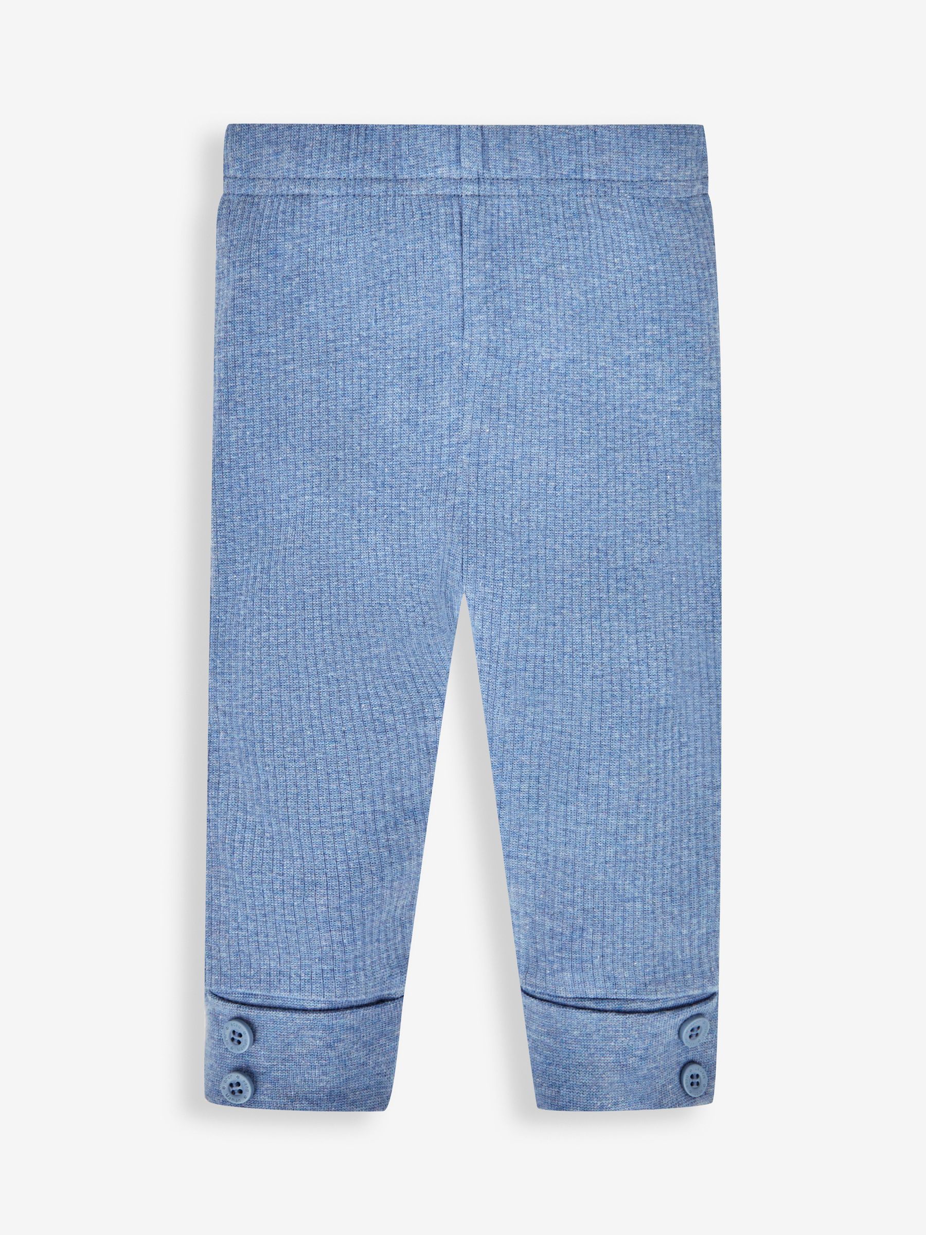 Blue Boys' Bear Embroidered Breton Top & Cosy Trousers Baby Set - Image 3 of 5