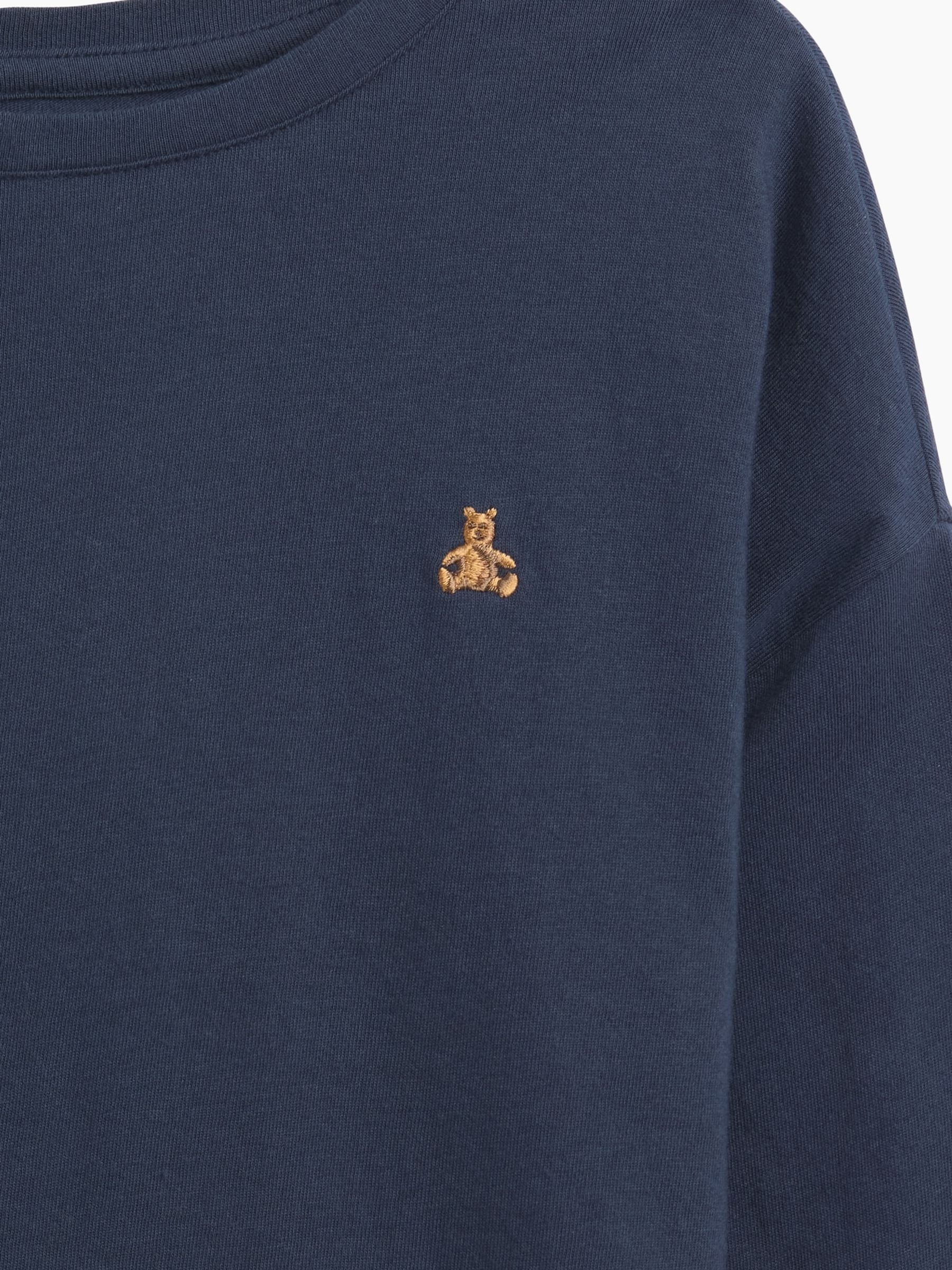 Navy Oversized Long Sleeve T-Shirt - Image 2 of 2 Navy Oversized Long Sleeve T-Shirt - Image 2 of 2