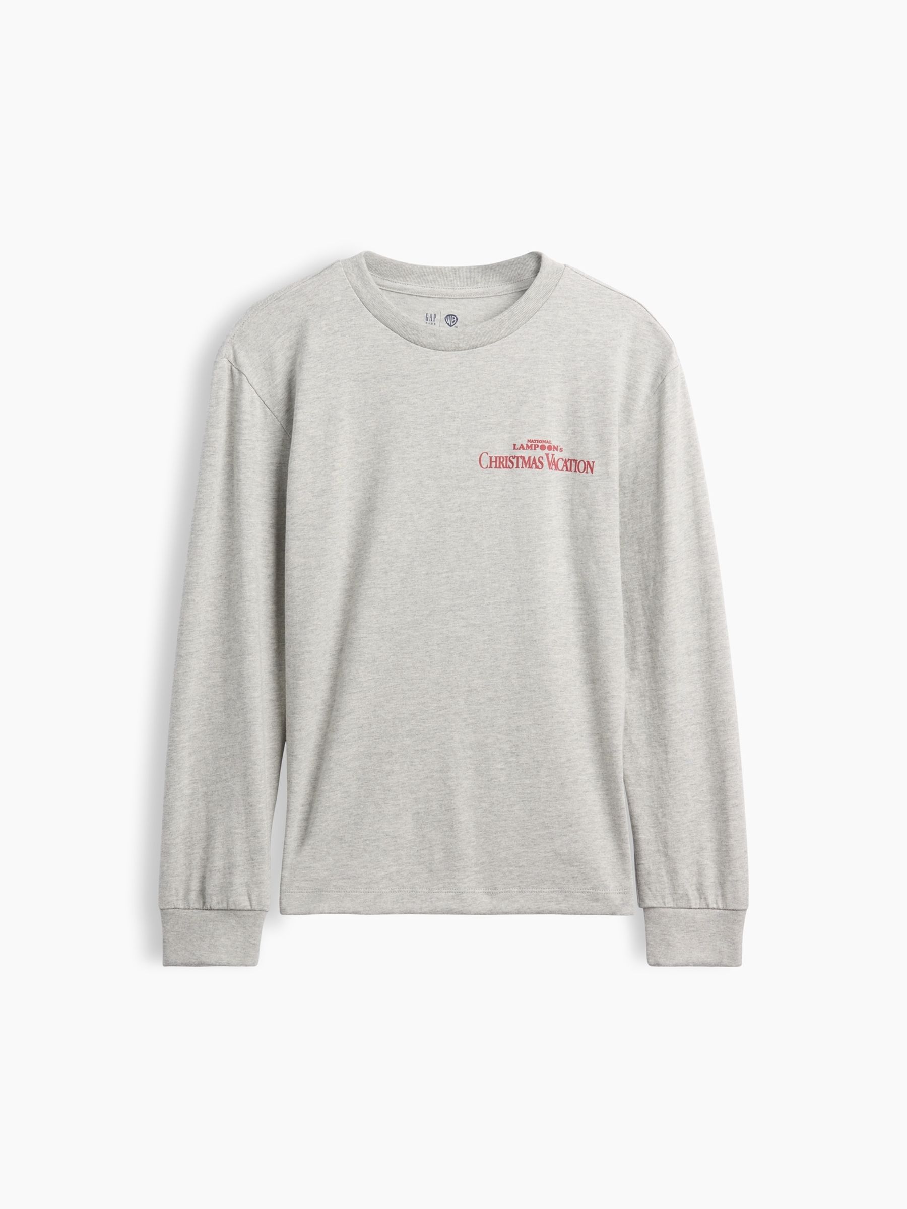 Grey National Lampoon's Christmas Graphic Relaxed Long Sleeve T-Shirt - Image 1 of 3