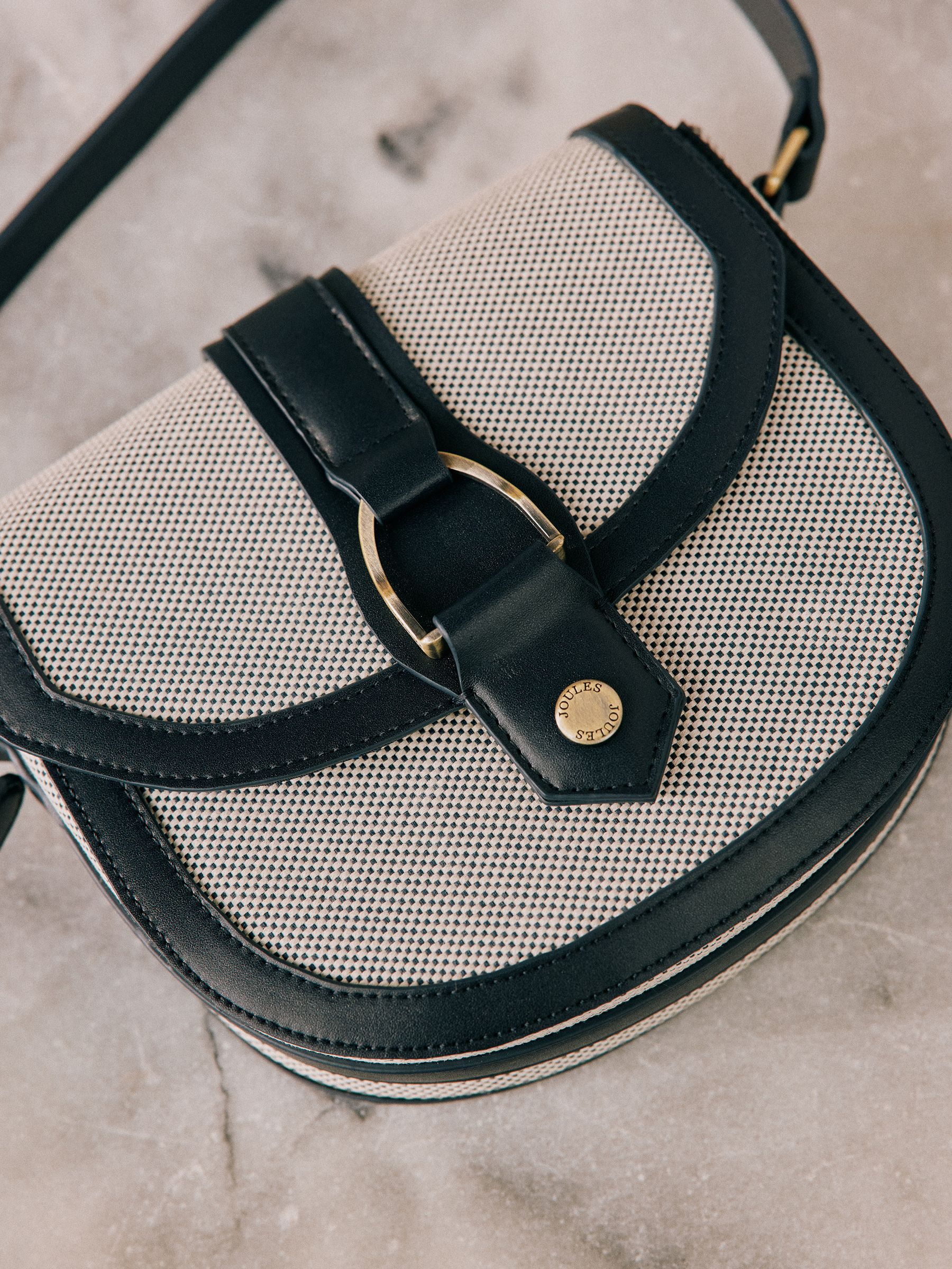 Ludlow Navy Blue Canvas Cross Body Bag - Image 2 of 10