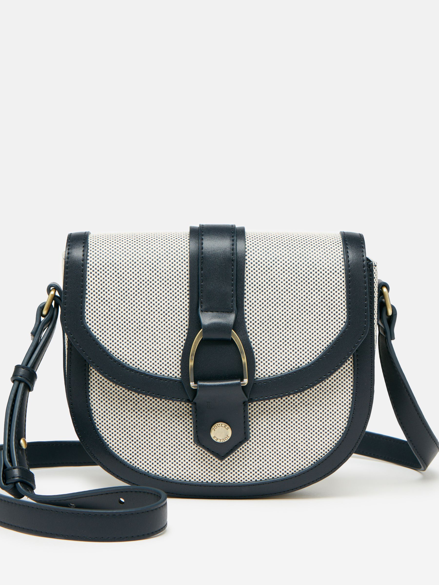 Ludlow Navy Blue Canvas Cross Body Bag - Image 3 of 10