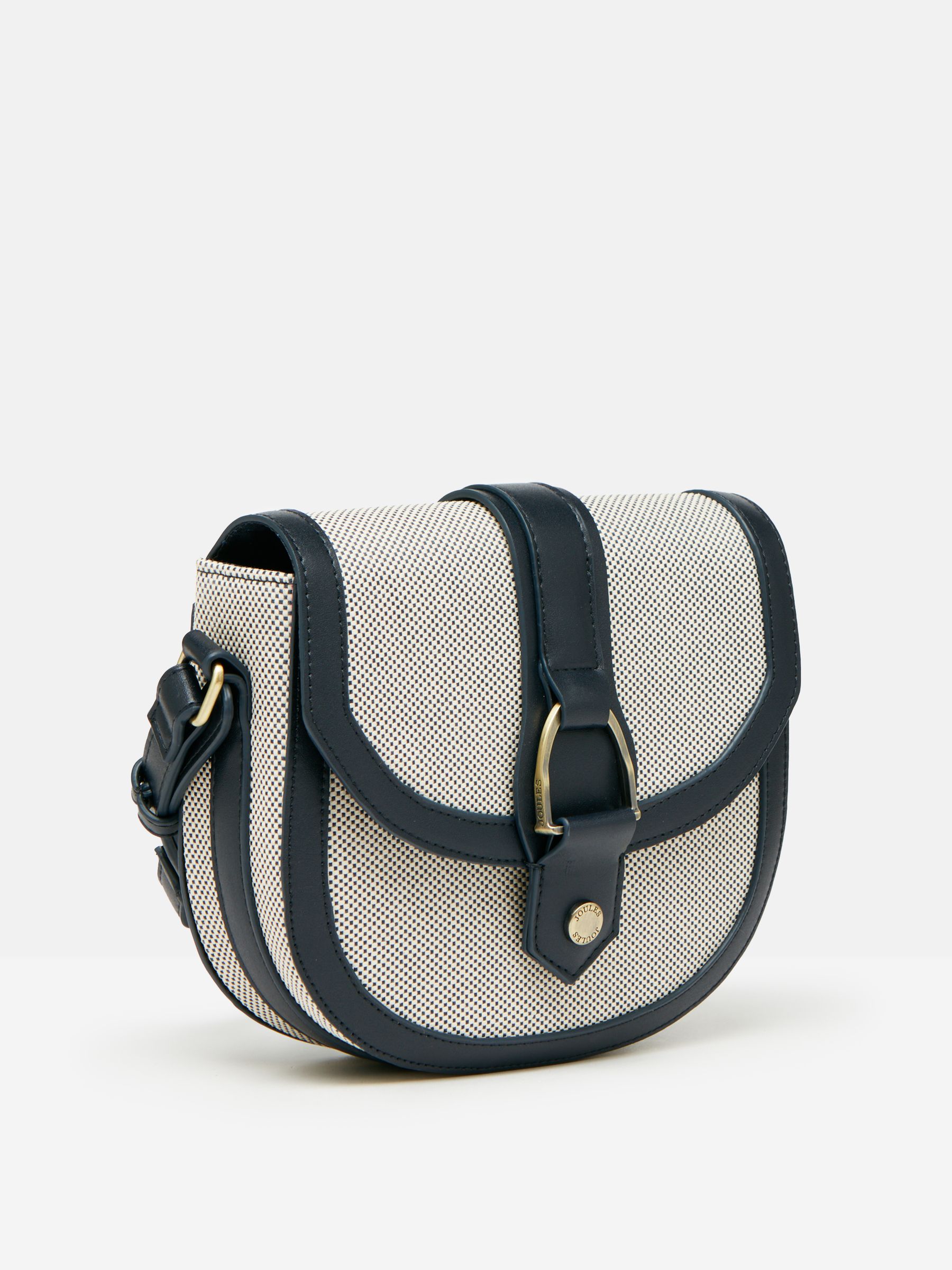 Ludlow Navy Blue Canvas Cross Body Bag - Image 5 of 10