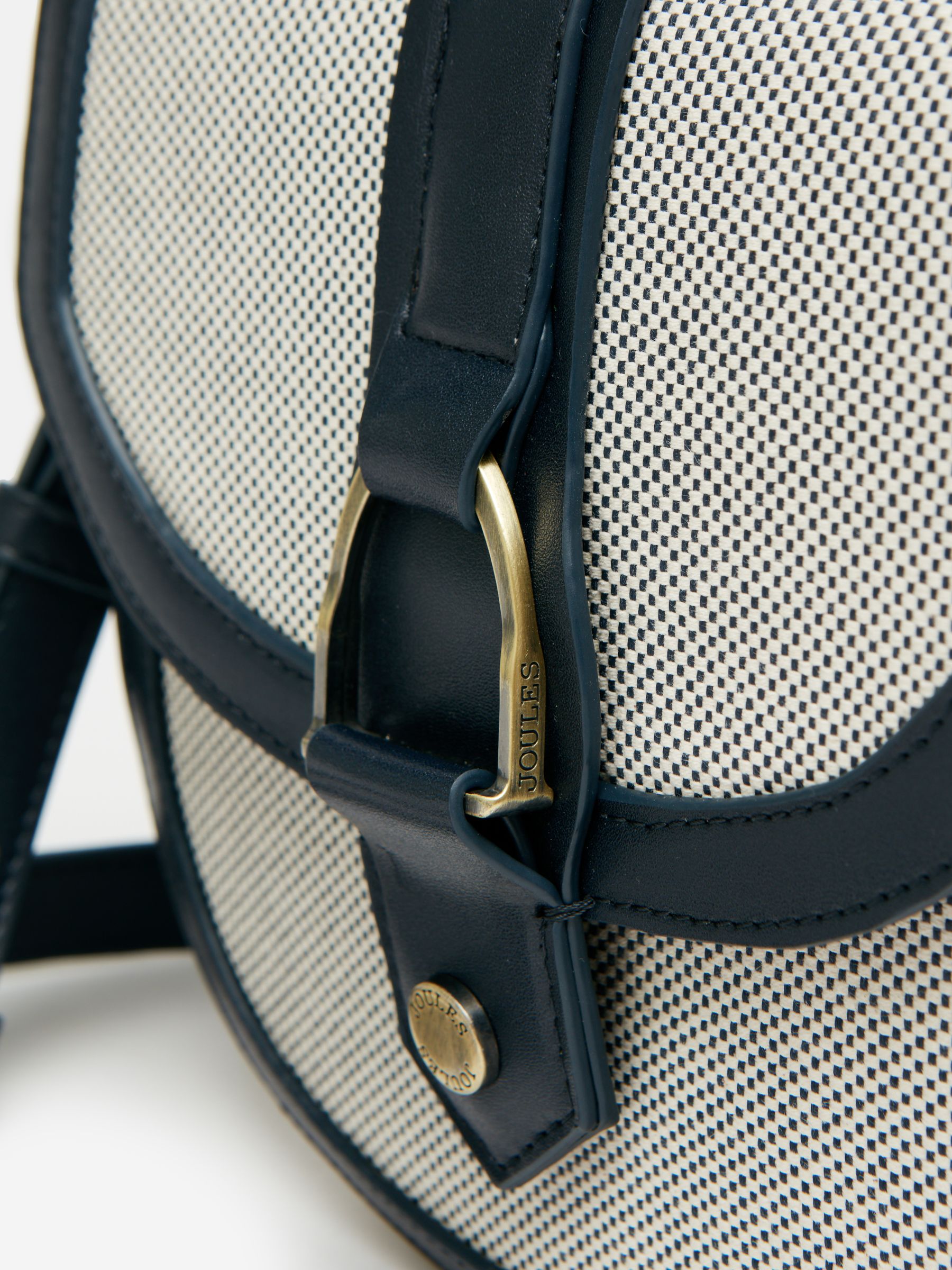 Ludlow Navy Blue Canvas Cross Body Bag - Image 6 of 10