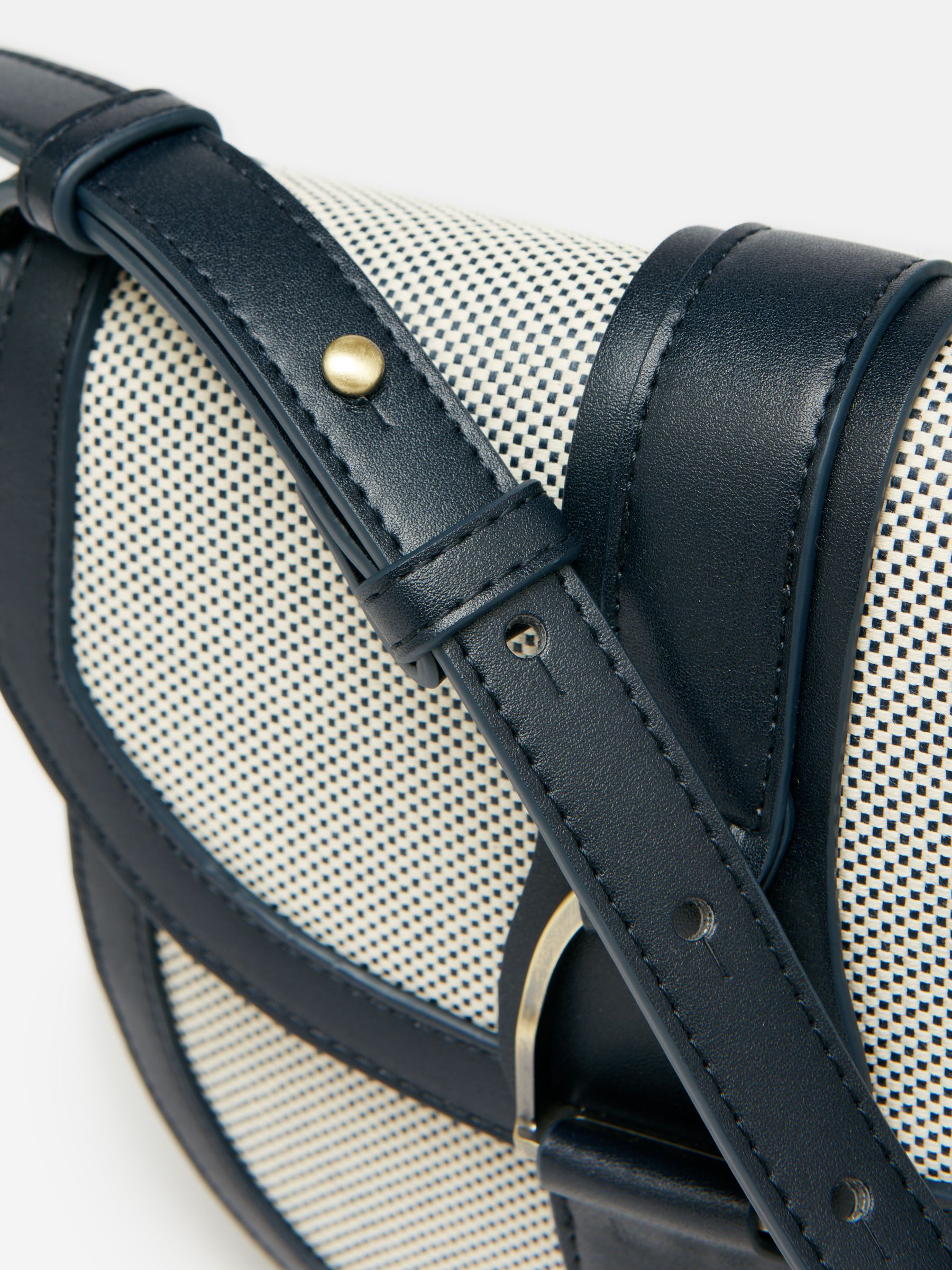 Ludlow Navy Blue Canvas Cross Body Bag - Image 7 of 10