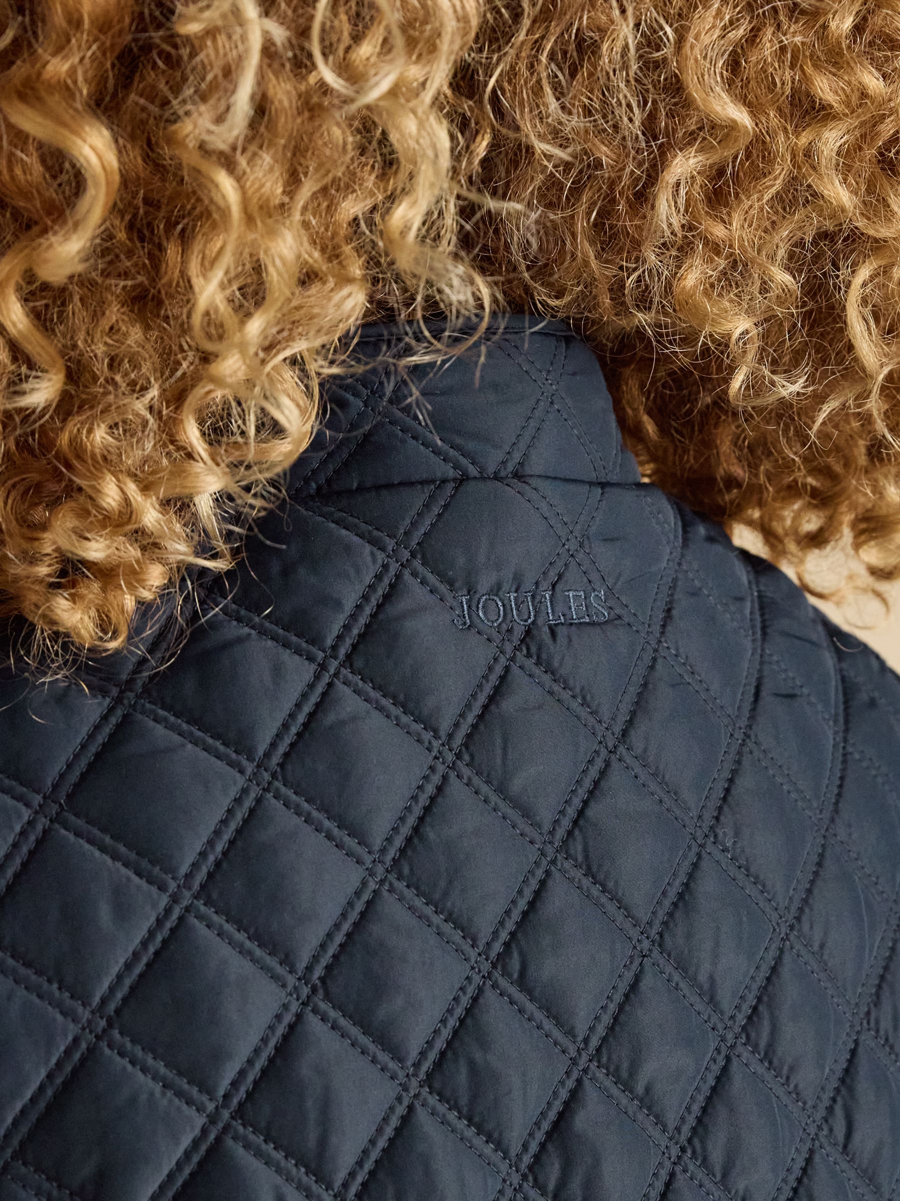 Minx Navy Blue Showerproof Diamond Quilted Gilet - Image 7 of 10