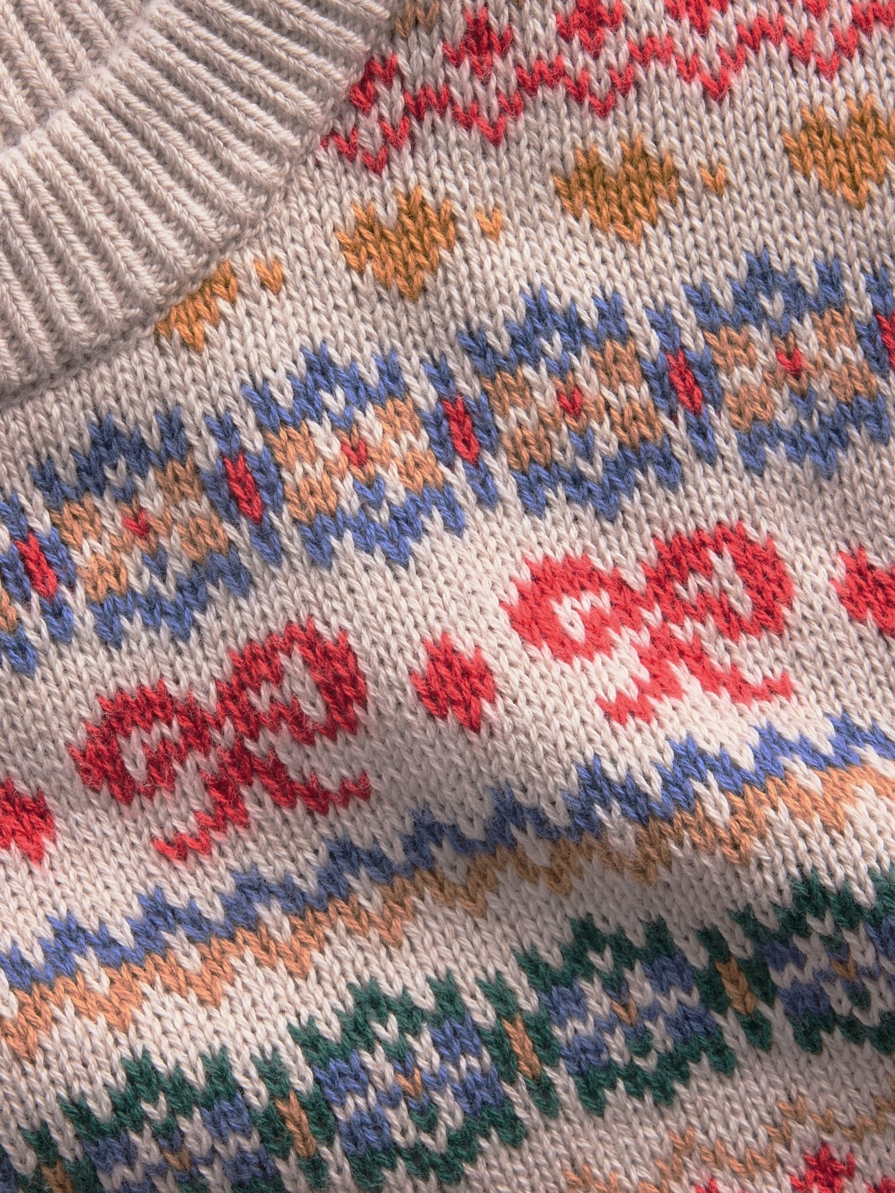 Fair Isle Oversized Crew Neck Jumper - Image 5 of 5 Fair Isle Oversized Crew Neck Jumper - Image 5 of 5