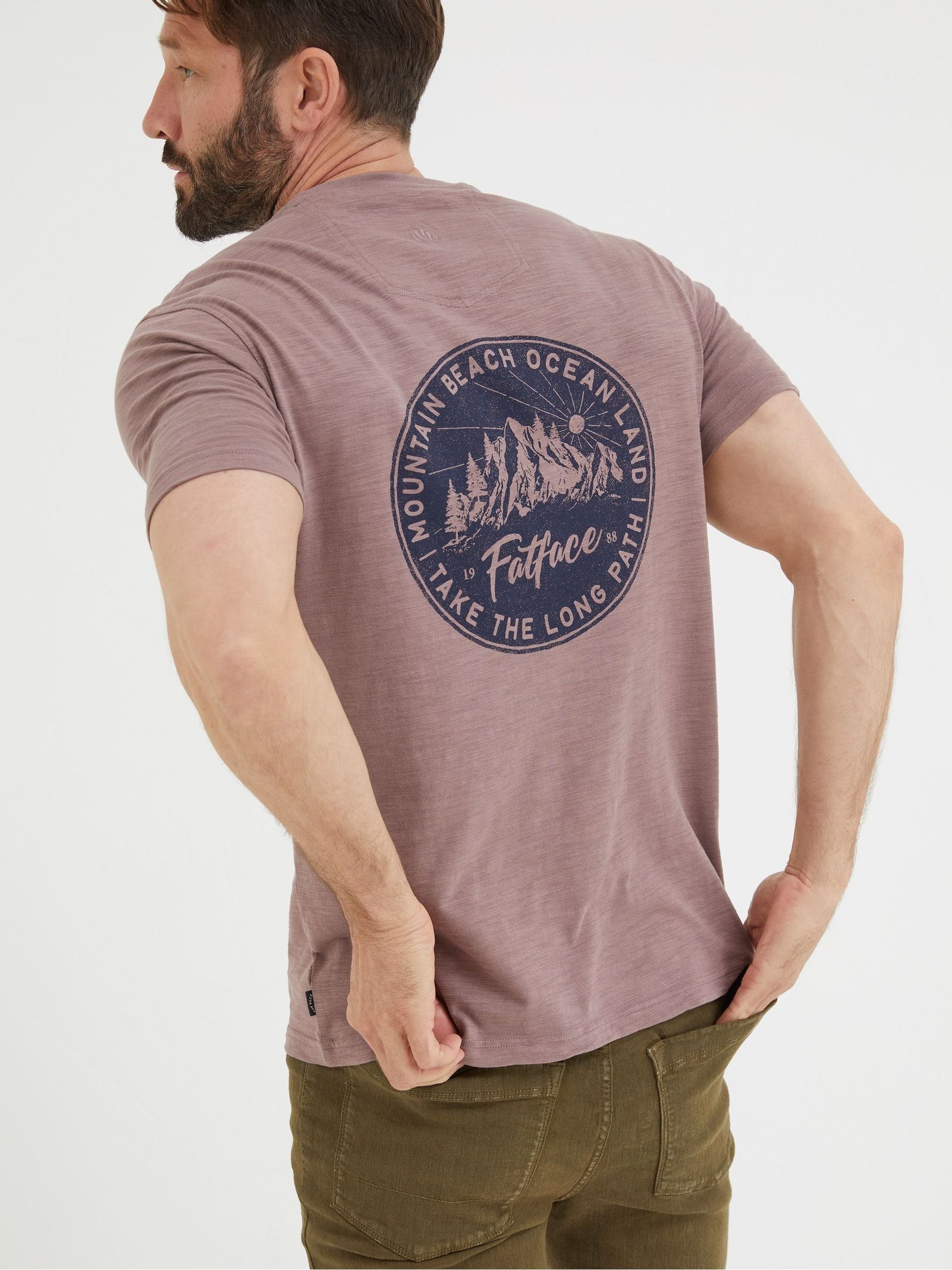 Purple Long Path Printed T-Shirt - Image 2 of 4