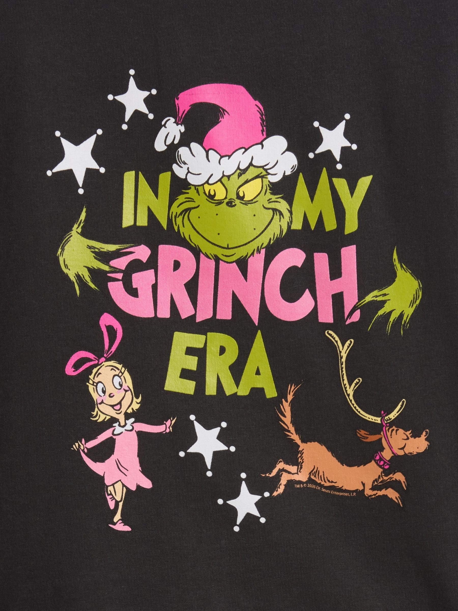 Black The Grinch Graphic Long Sleeve T-Shirt - Image 3 of 3