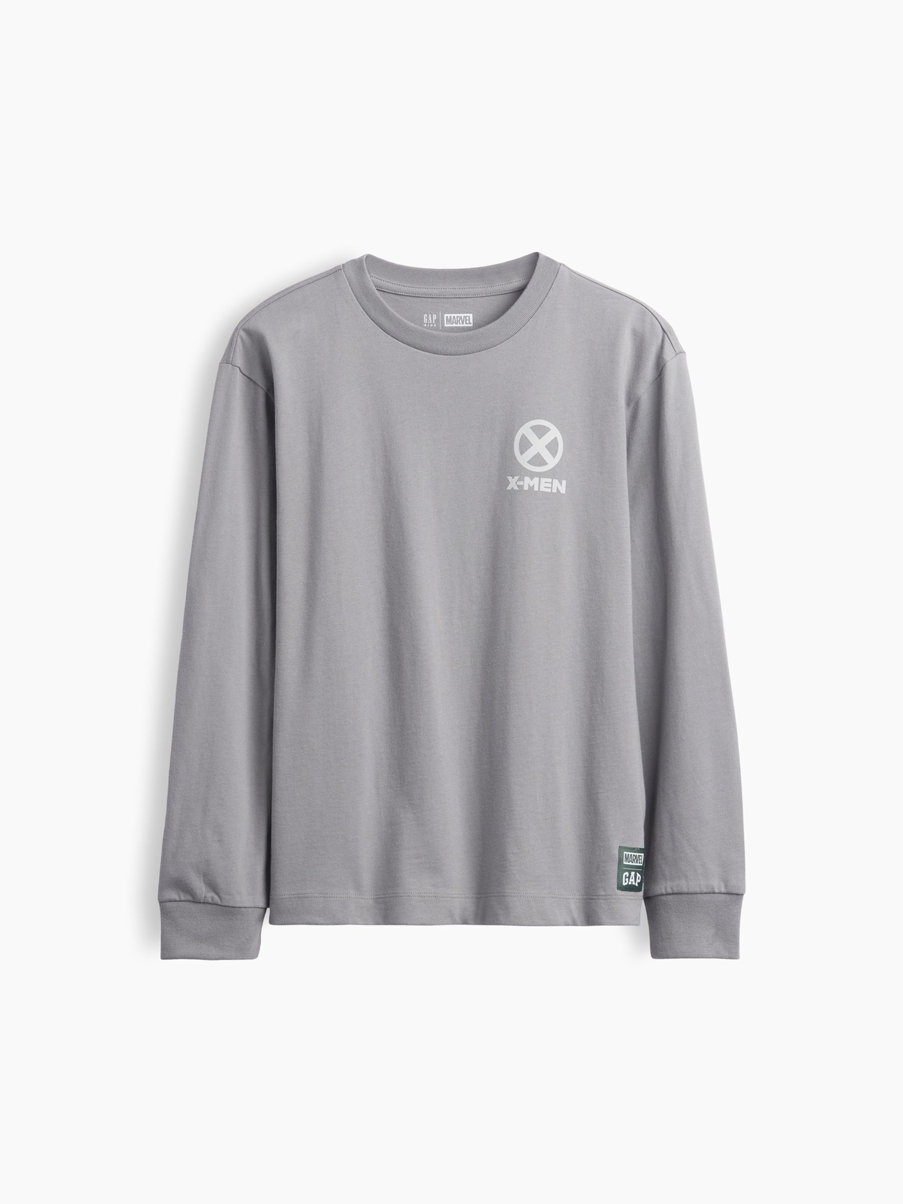Grey X-Men Marvel Relaxed Graphic Long Sleeve T-Shirt - Image 1 of 3