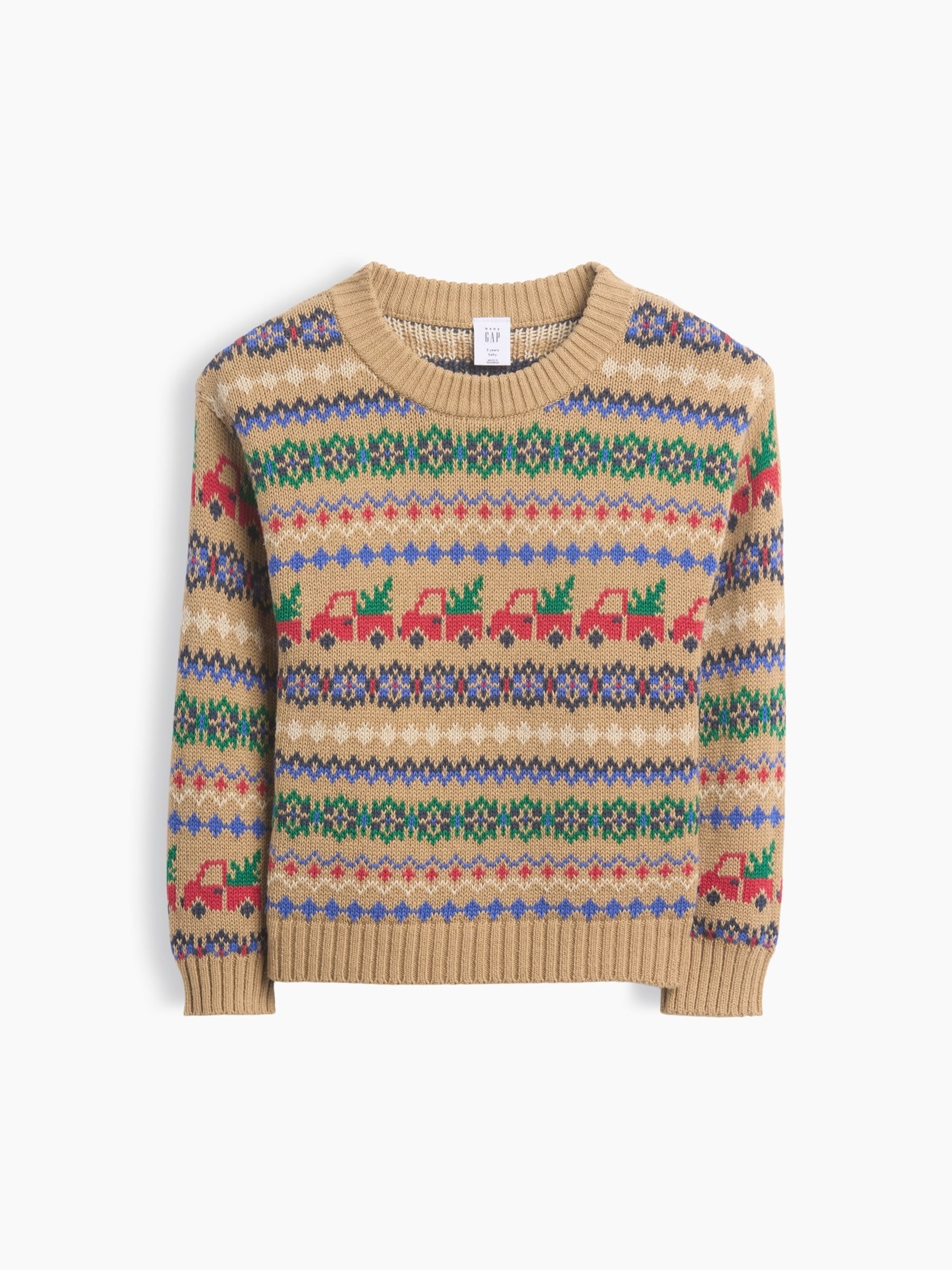 Brown Truck Fair Isle Jumper - Image 2 of 4 Brown Truck Fair Isle Jumper - Image 2 of 4