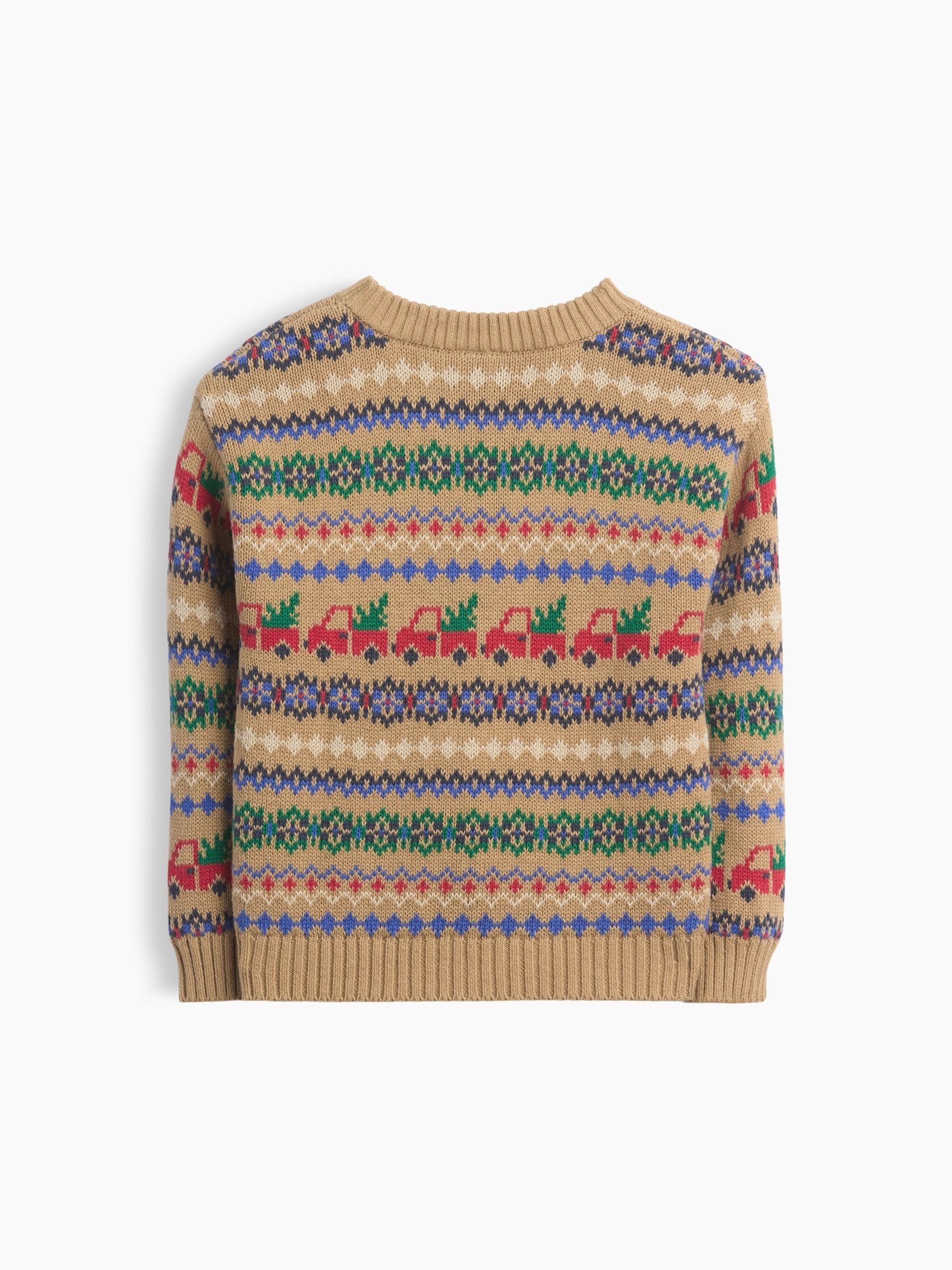 Brown Truck Fair Isle Jumper - Image 3 of 4