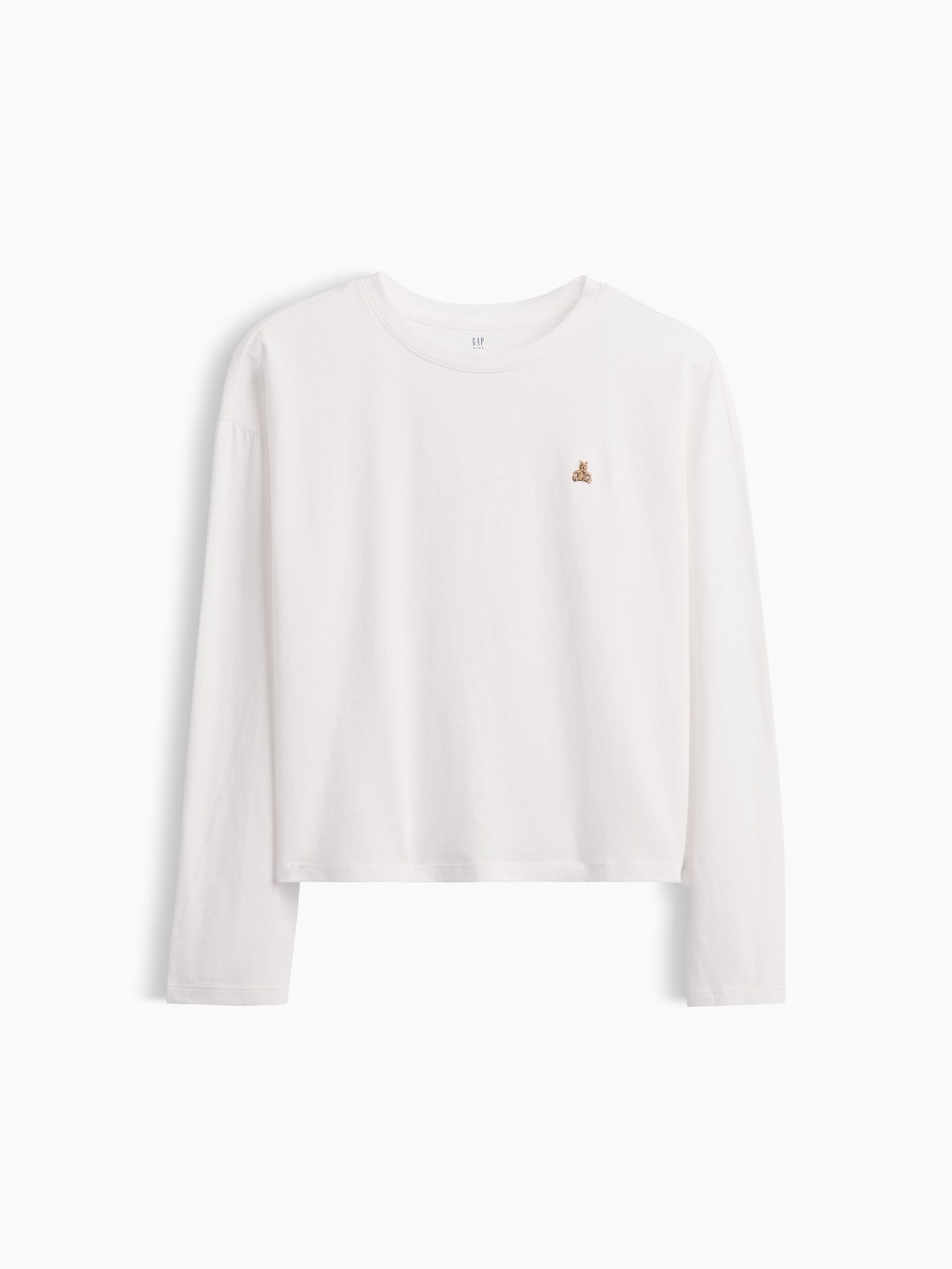 White Oversized Long Sleeve T-Shirt - Image 3 of 4