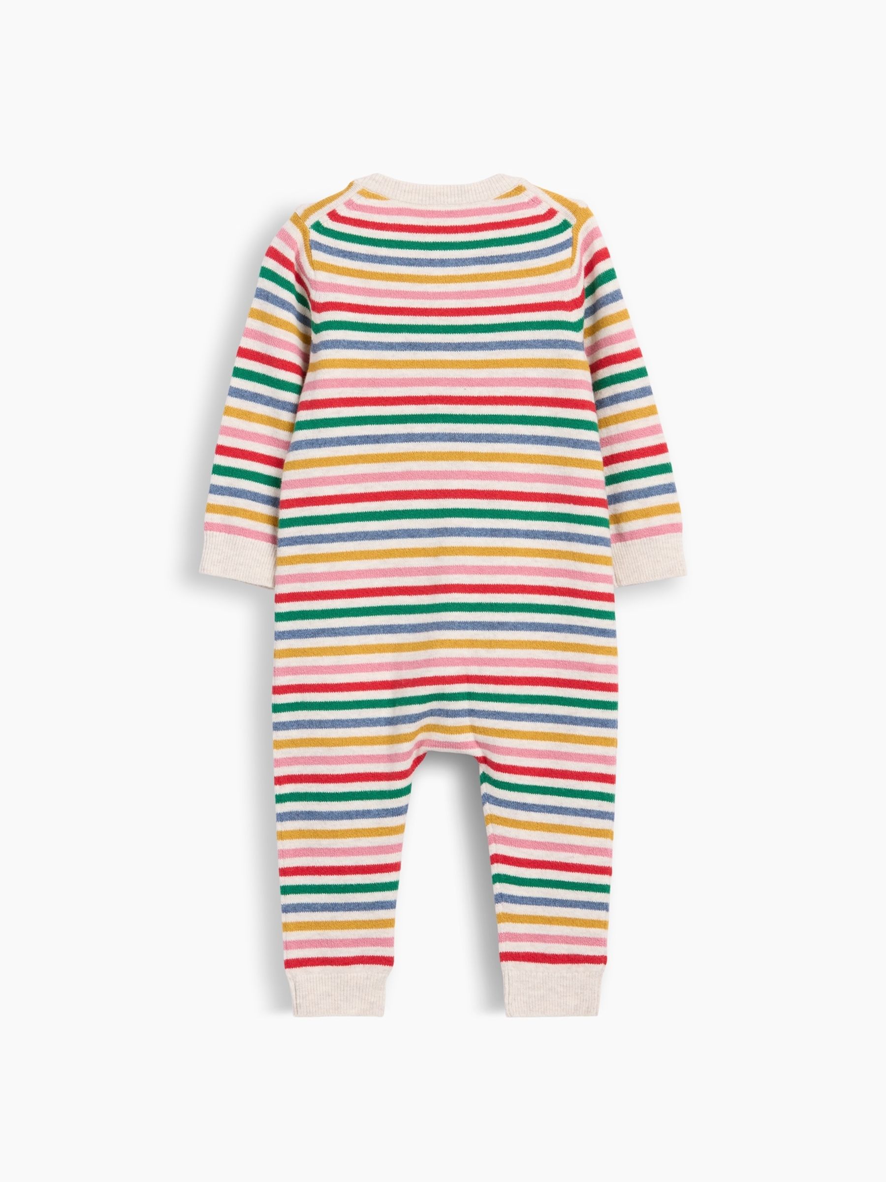 Multi Stripe CashSoft Knitted Zip-Up Baby All-In-One - Image 3 of 3