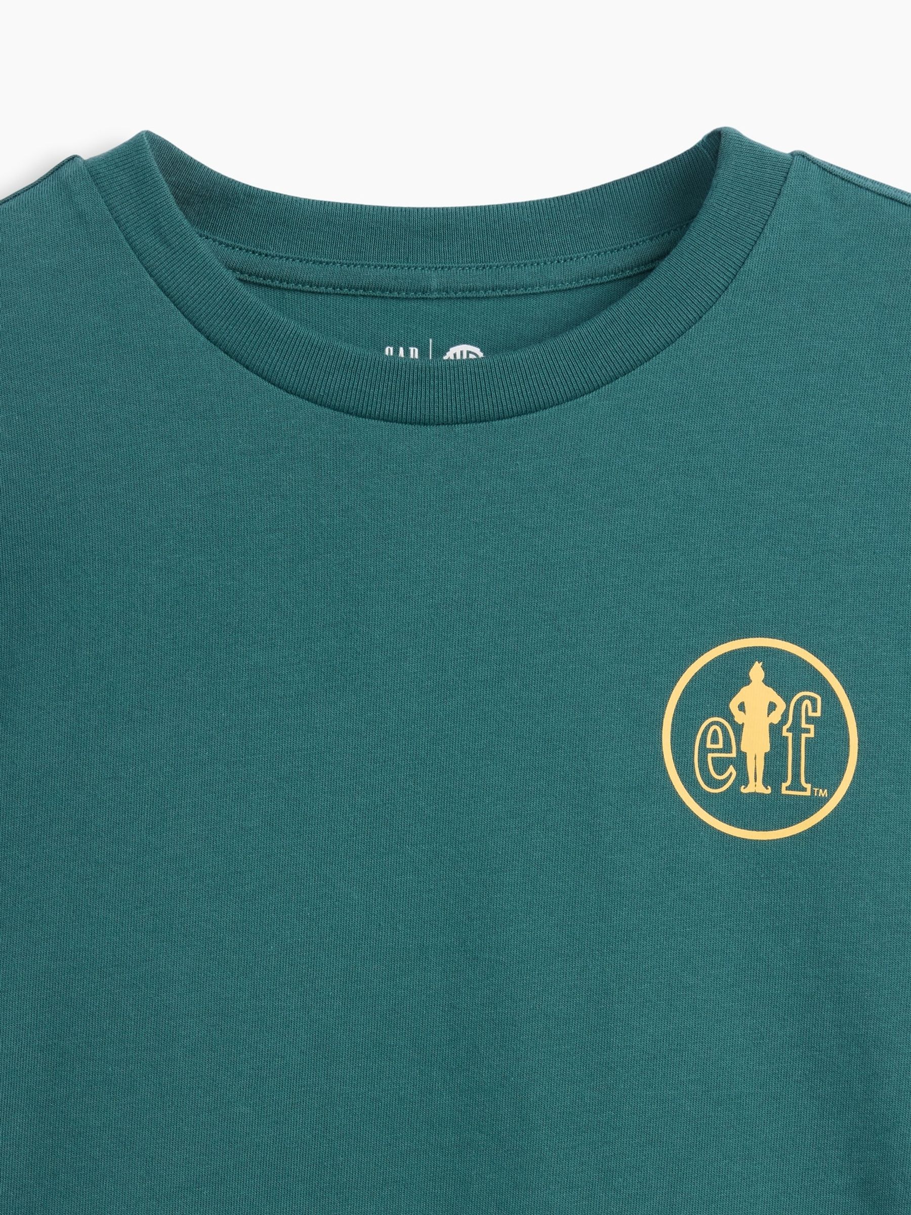 Green Elf Christmas Graphic Relaxed Long Sleeve T-Shirt - Image 3 of 3
