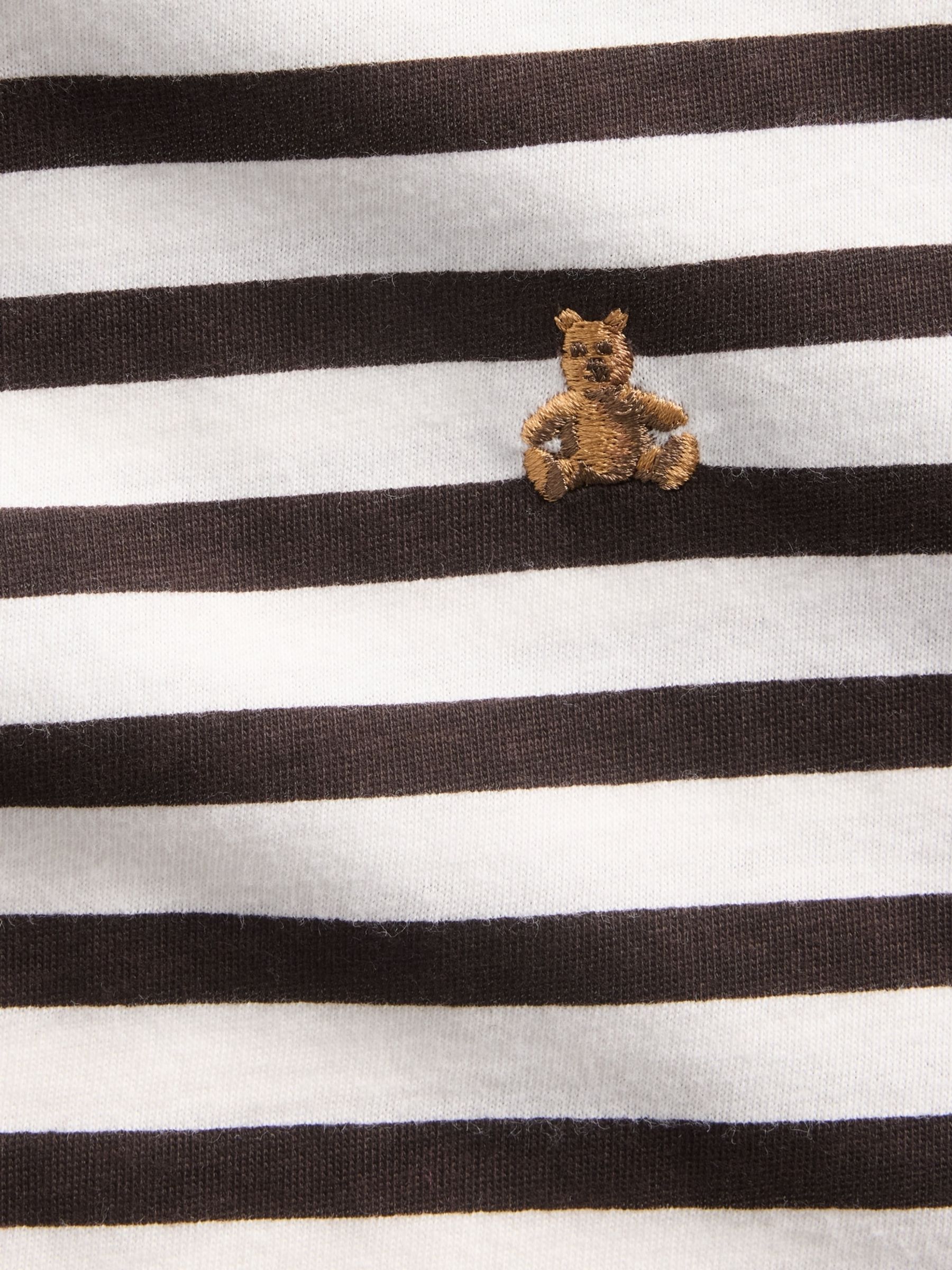 Brown Stripe Oversized Long Sleeve T-Shirt - Image 4 of 4 Brown Stripe Oversized Long Sleeve T-Shirt - Image 4 of 4