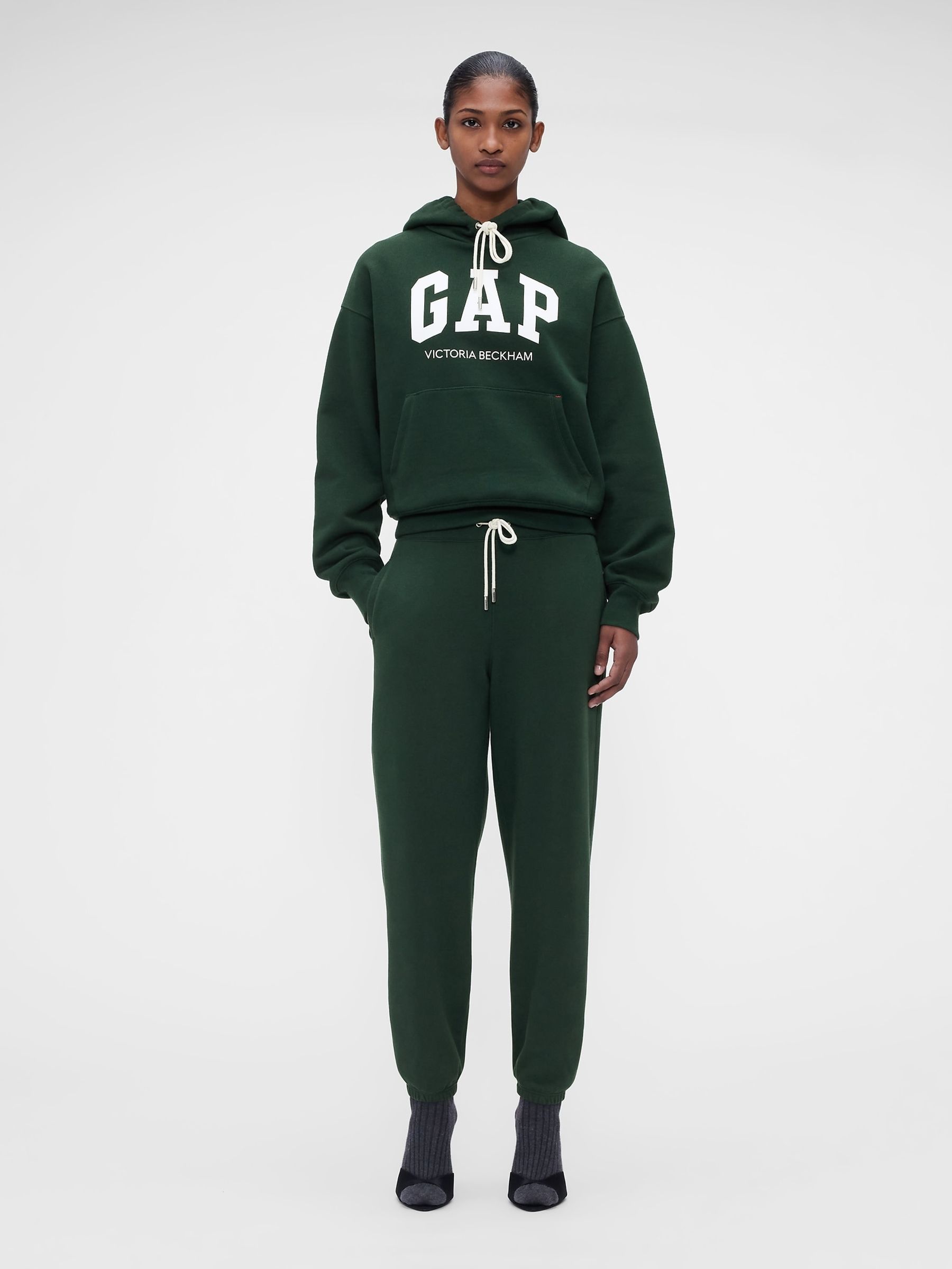 Gap x Victoria Beckham Green Heavyweight French Terry Joggers - Image 1 of 7