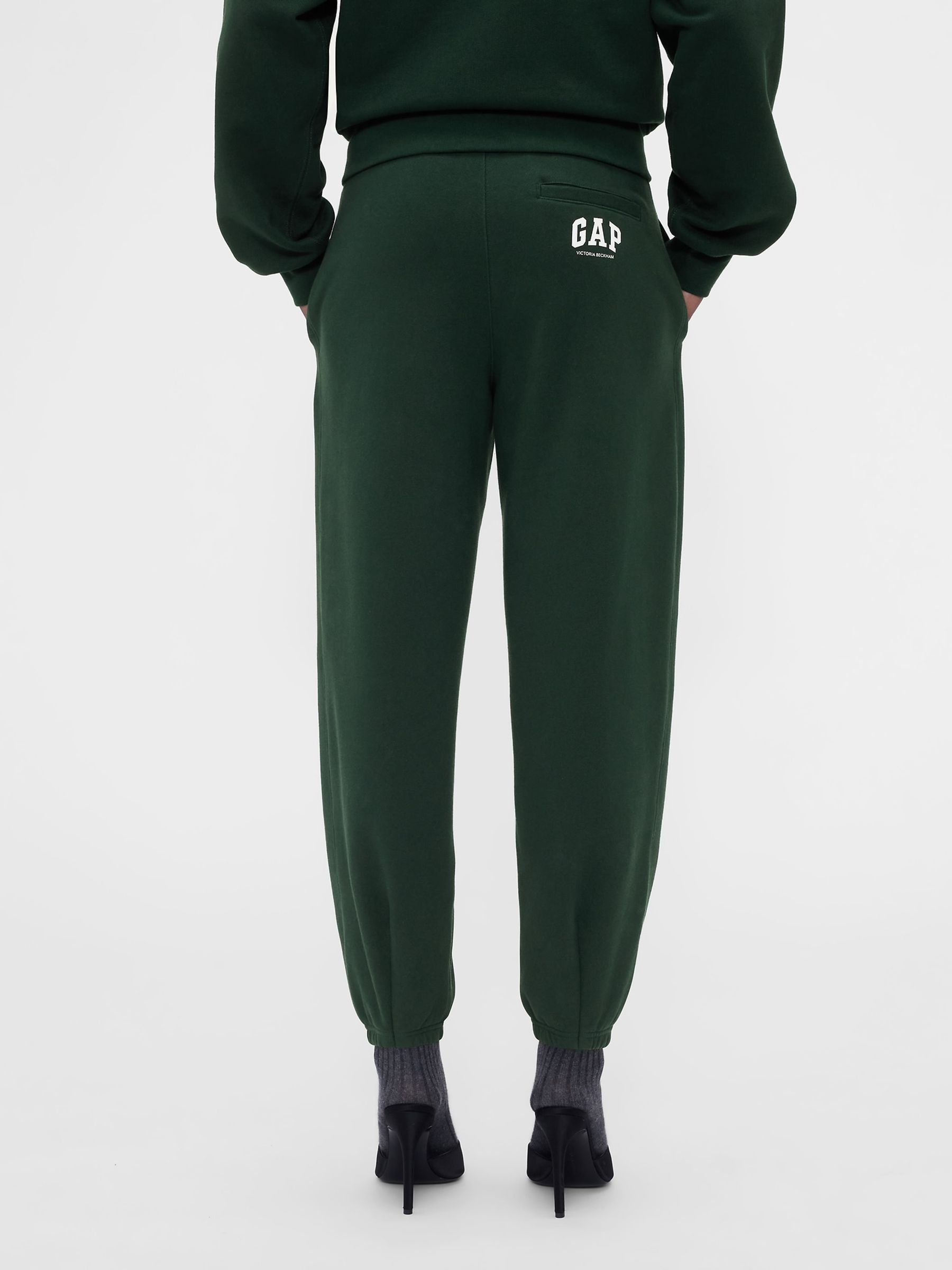 Gap x Victoria Beckham Green Heavyweight French Terry Joggers - Image 3 of 7