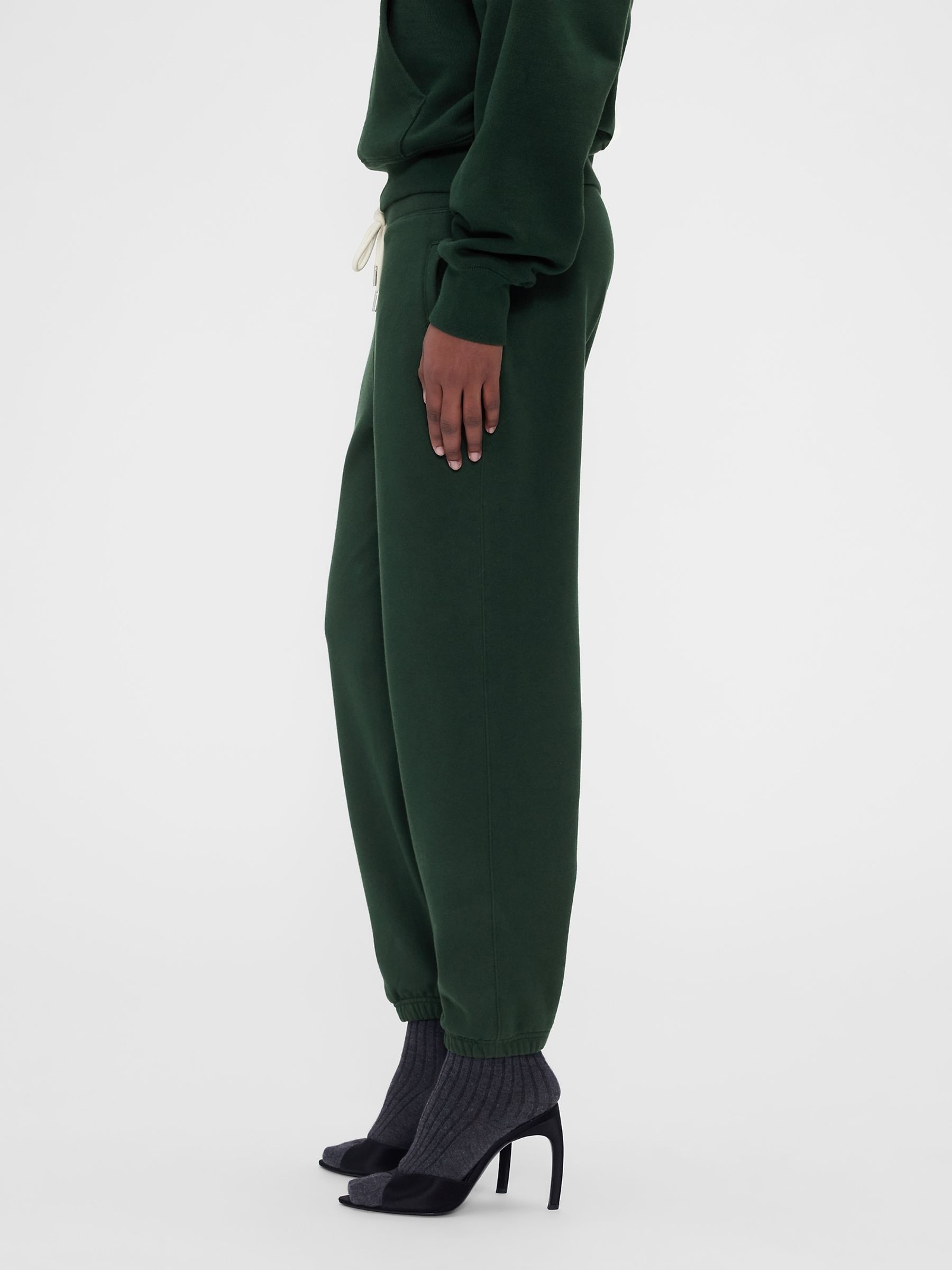 Gap x Victoria Beckham Green Heavyweight French Terry Joggers - Image 4 of 7