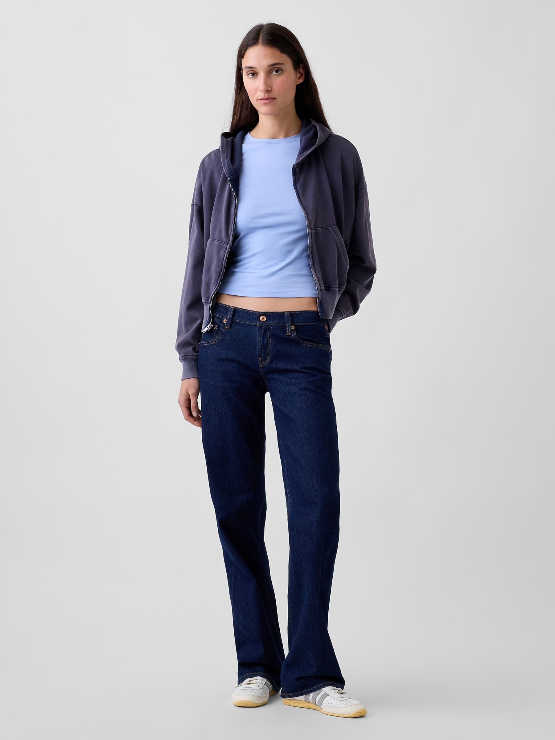 Light Blue Close Knit Jersey Long Sleeve T-Shirt - Image 3 of 4