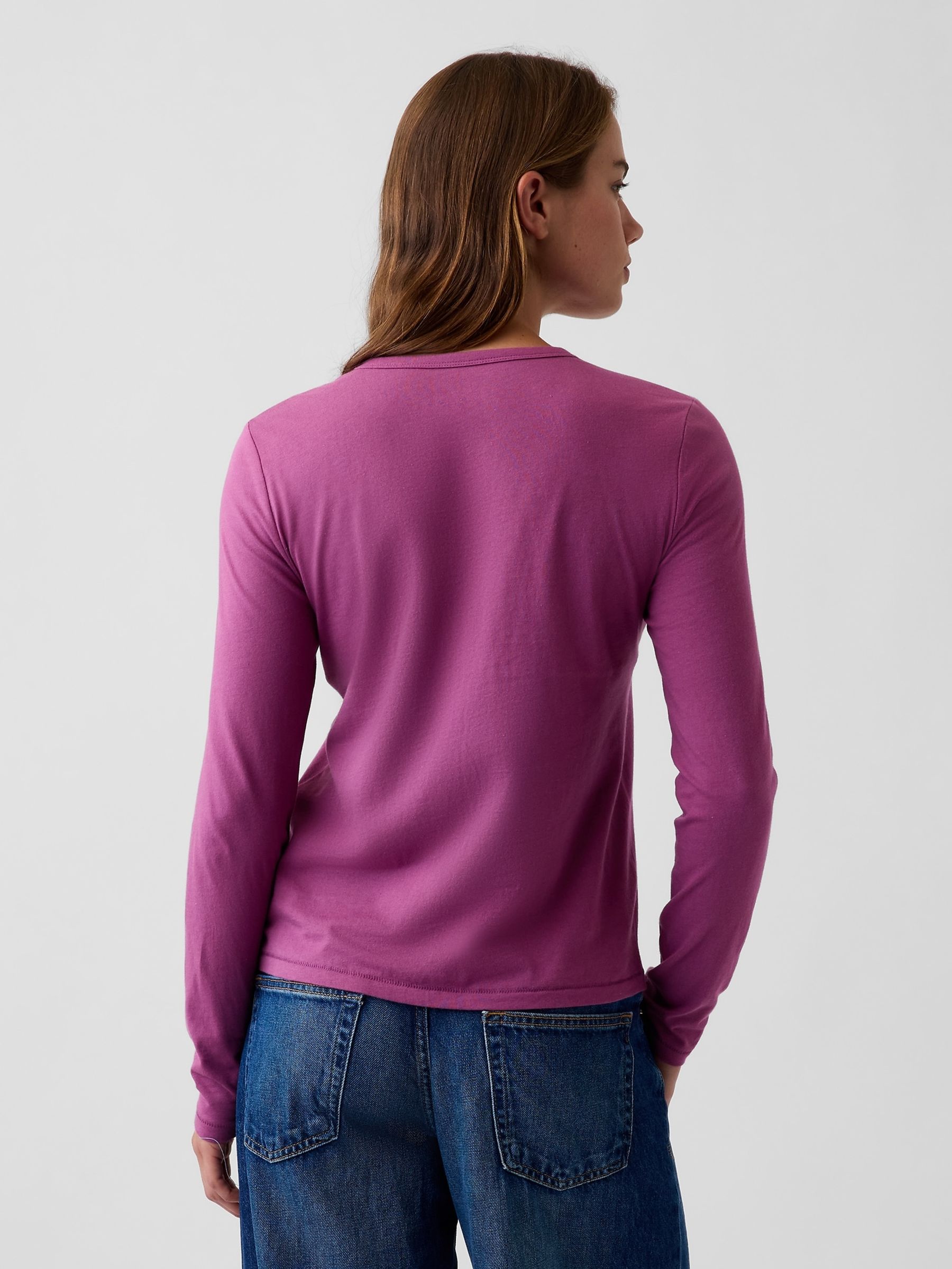 Purple Vintage Soft Long Sleeve T-Shirt - Image 2 of 4