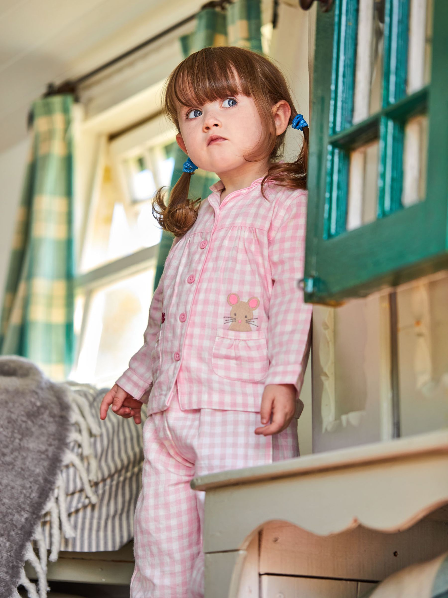Pink Mouse Check Pyjamas - Image 1 of 8