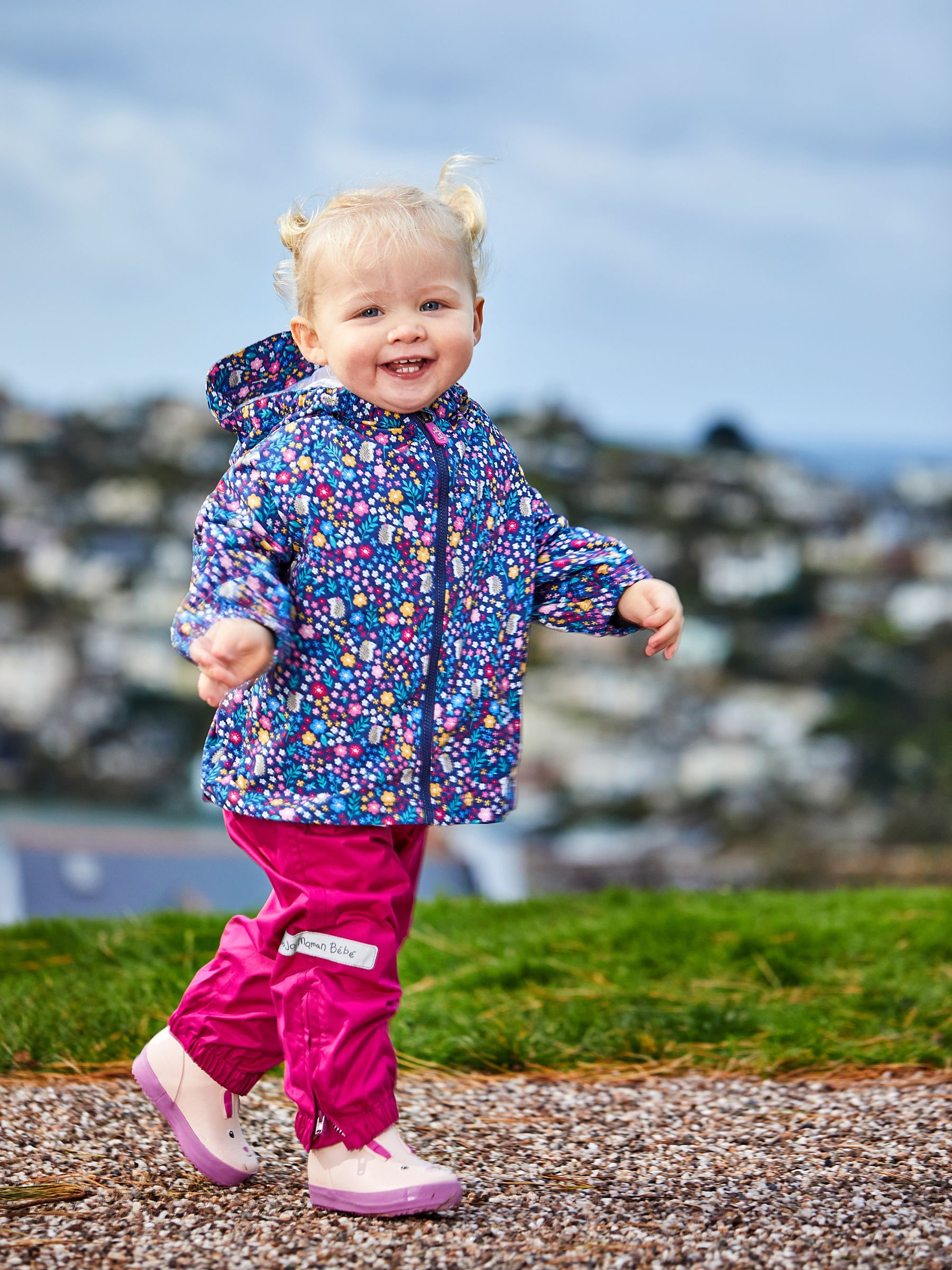 Pack Away Jojo Maman Bebe Splish Splash Suit Navy Blue Woodland