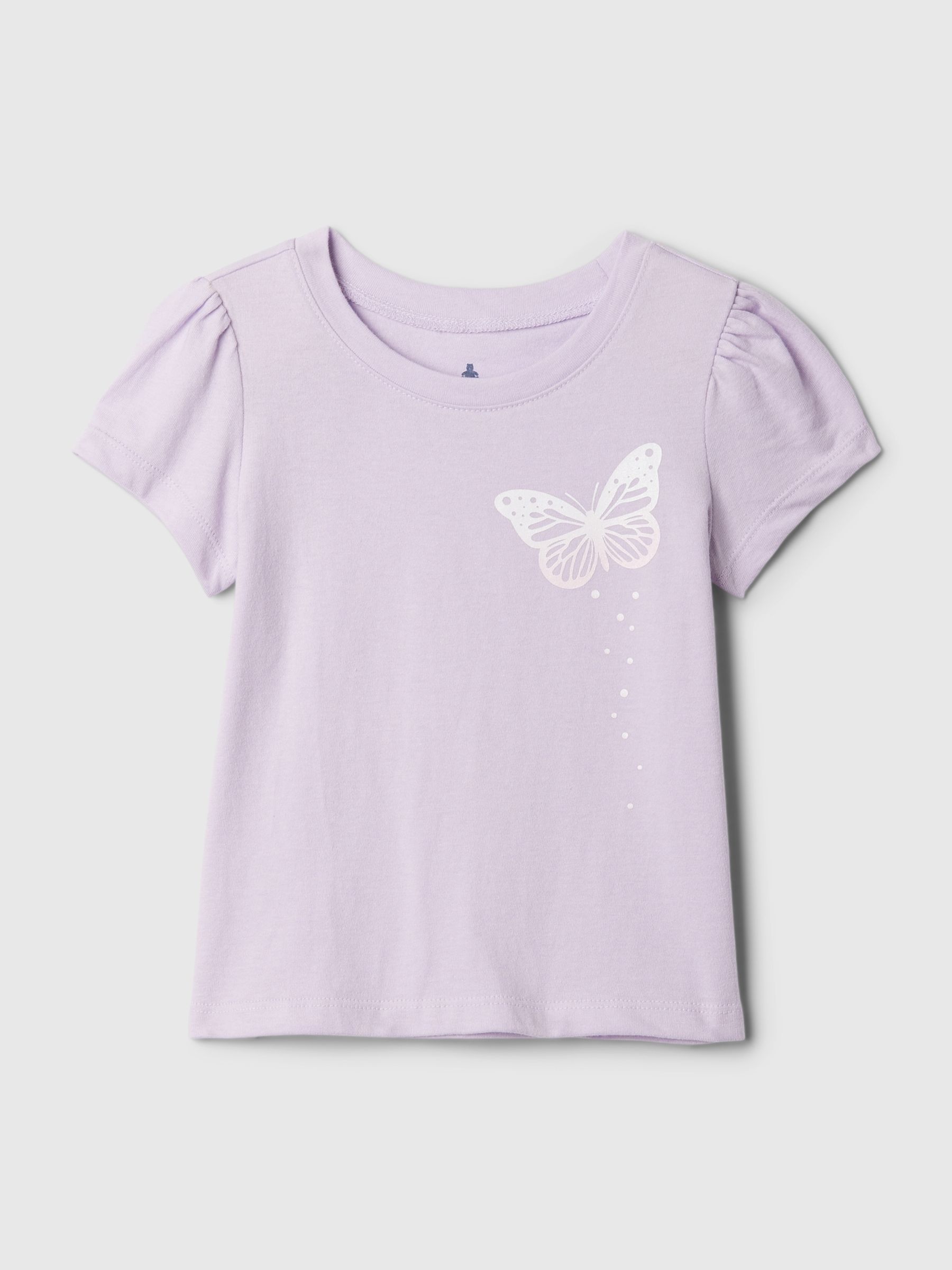 Purple Graphic Print Short Sleeve Crew Neck T-Shirt (Newborn-5yrs) - Image 1 of 2