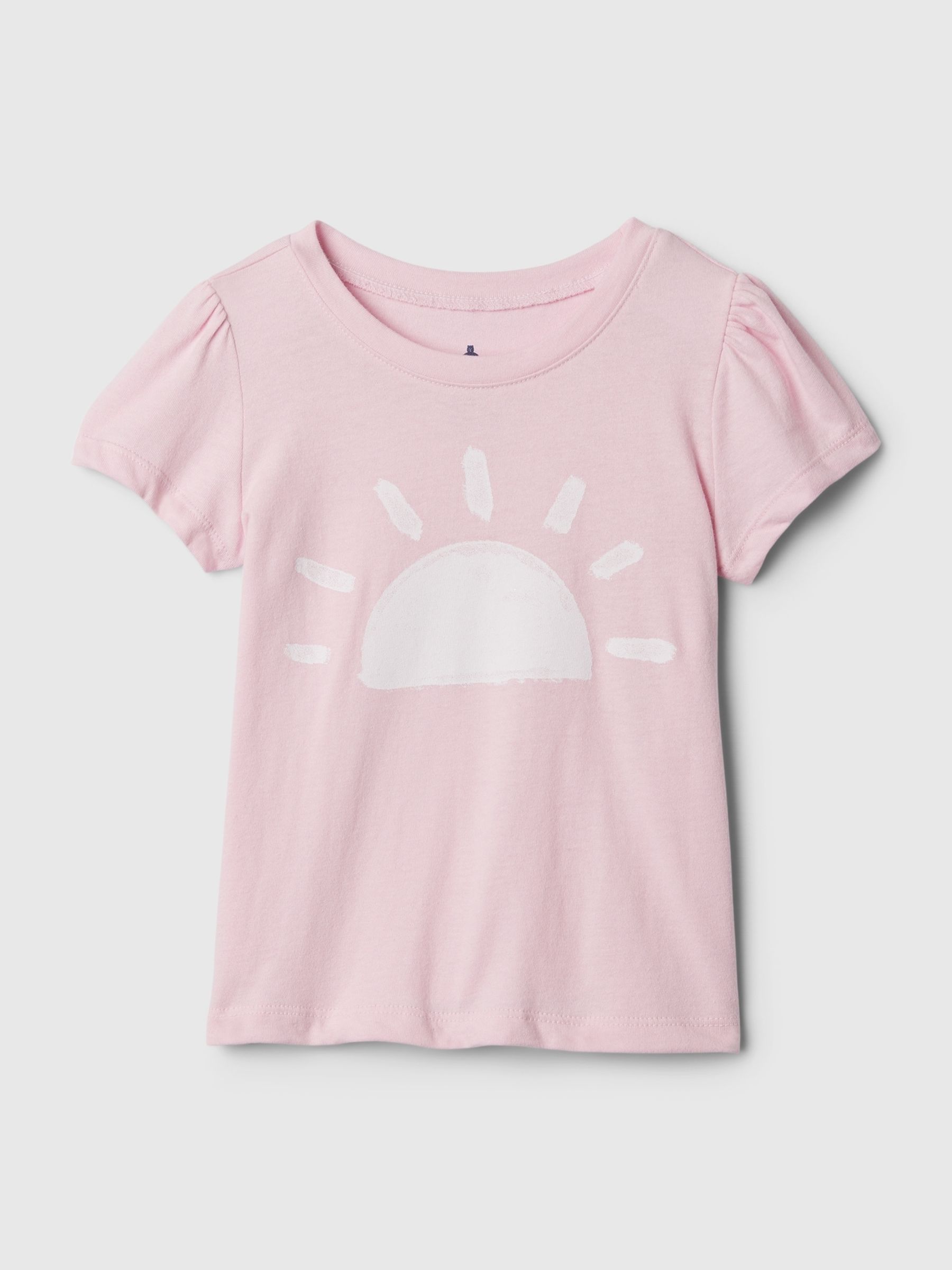 Pink Graphic Print Short Sleeve Crew Neck T-Shirt (Newborn-5yrs) - Image 1 of 1
