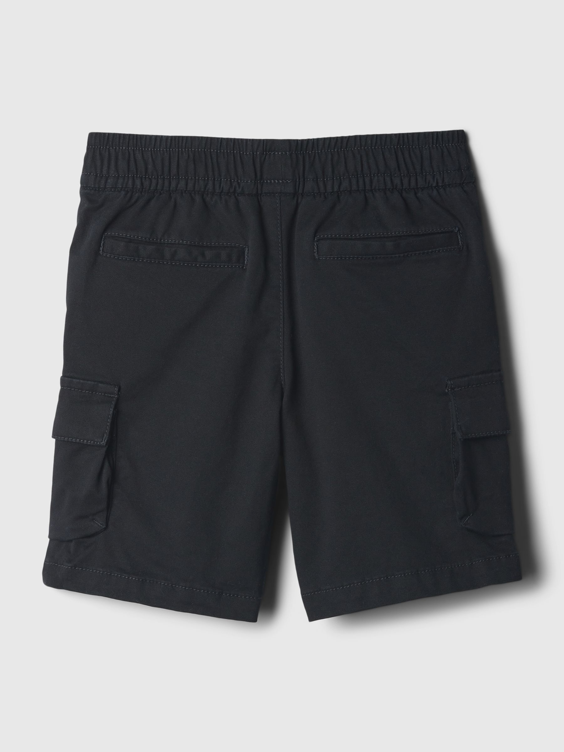 Black Cotton Twill Pull On Cargo Shorts (6mths-5yrs) - Image 2 of 2