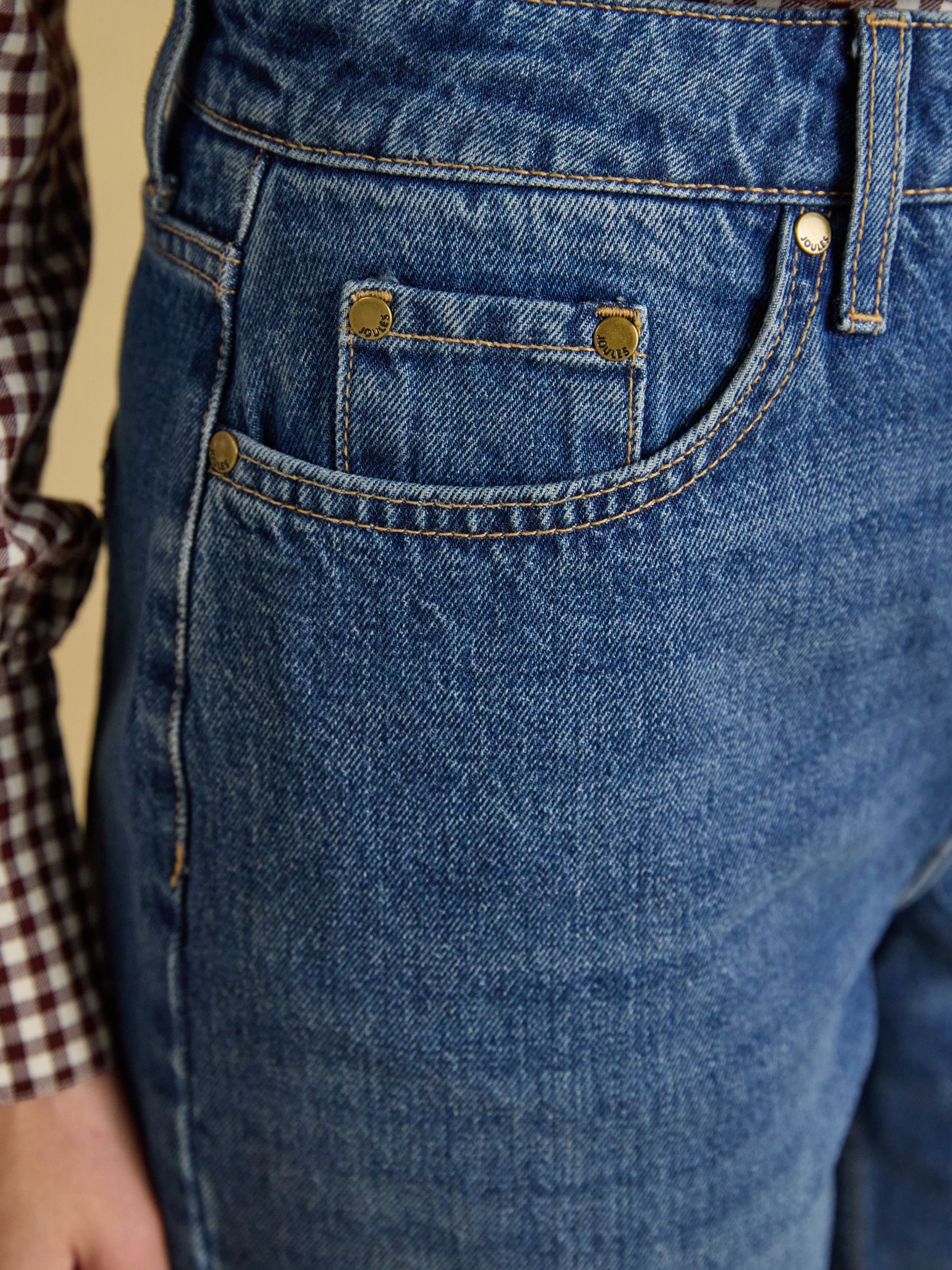 Mid Blue High Rise Wide Leg Jean - Image 3 of 6