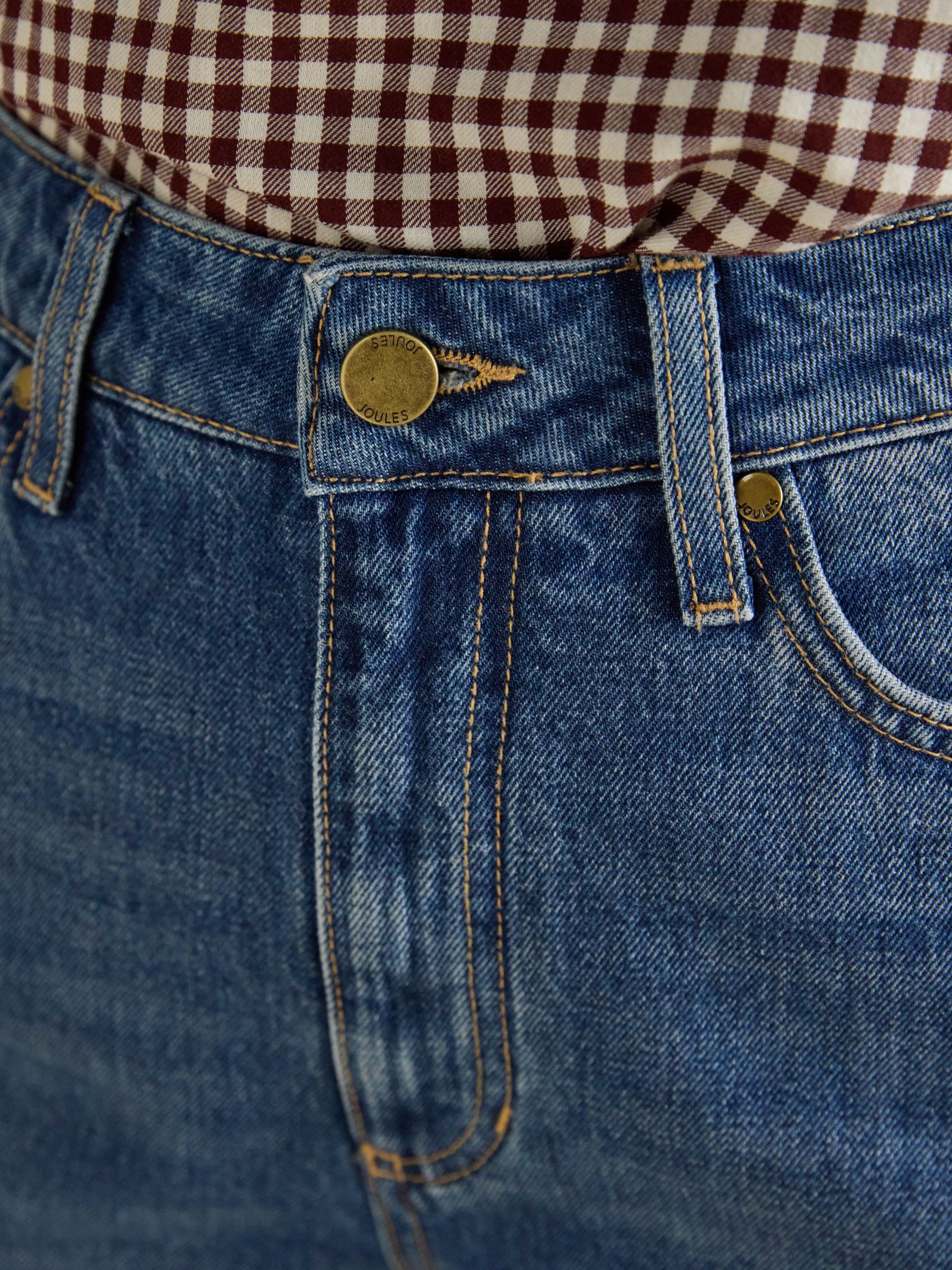 Mid Blue High Rise Wide Leg Jean - Image 4 of 6